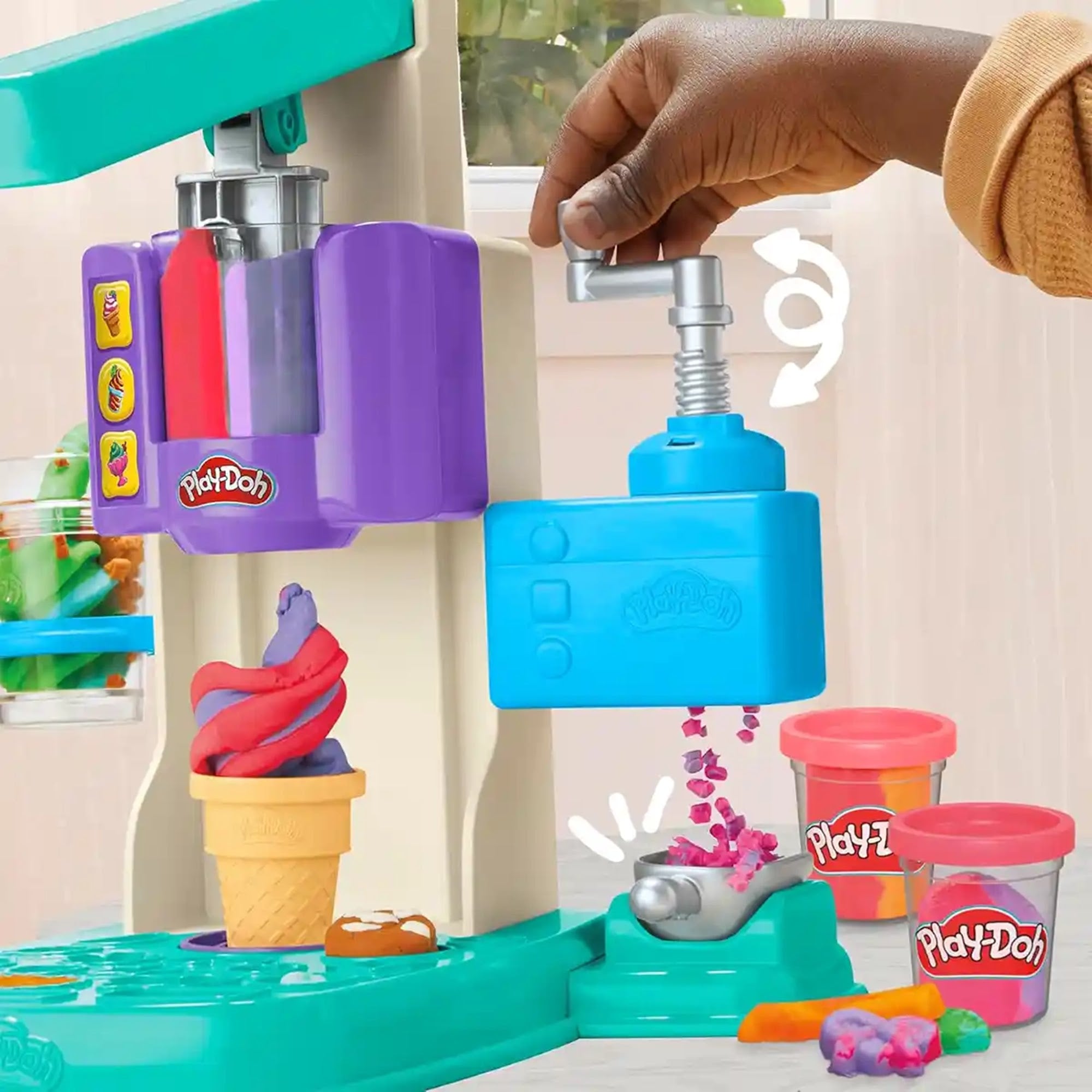 PD RAINBOW SWIRL ICE CREAM PLAYSET - Kiddy Zone