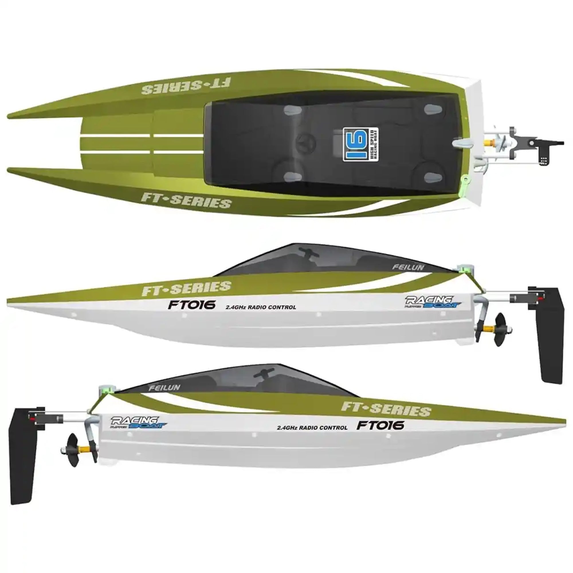 2.4G R/C FT016 RACING BOAT 14YRS+ - Kiddy Zone