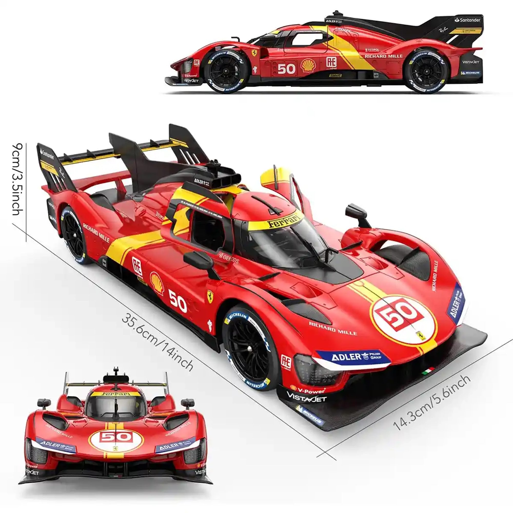 RASTAR R/C 1:14 Ferrari 499P - Red - Kiddy Zone