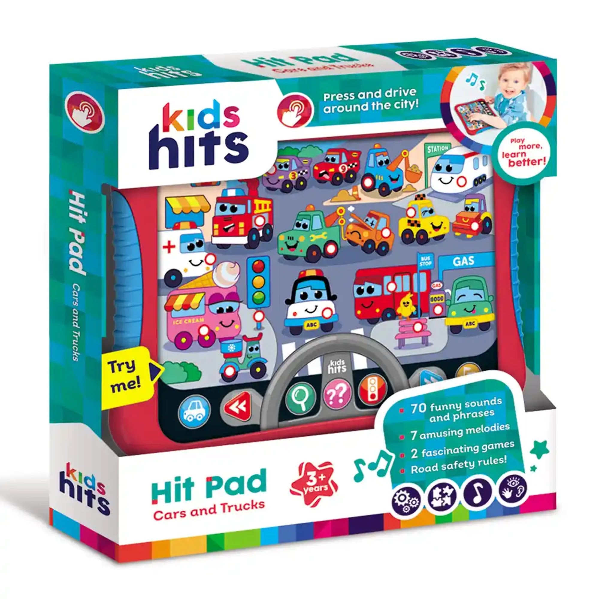 Kids Hits Hit Pad Cars and Trucks - Kiddy Zone