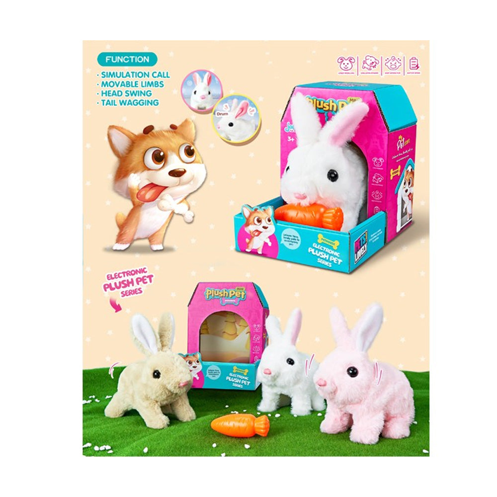 ELECTRONIC PLUSH PET - LEVERET  WITH LIGHT  3YRS+