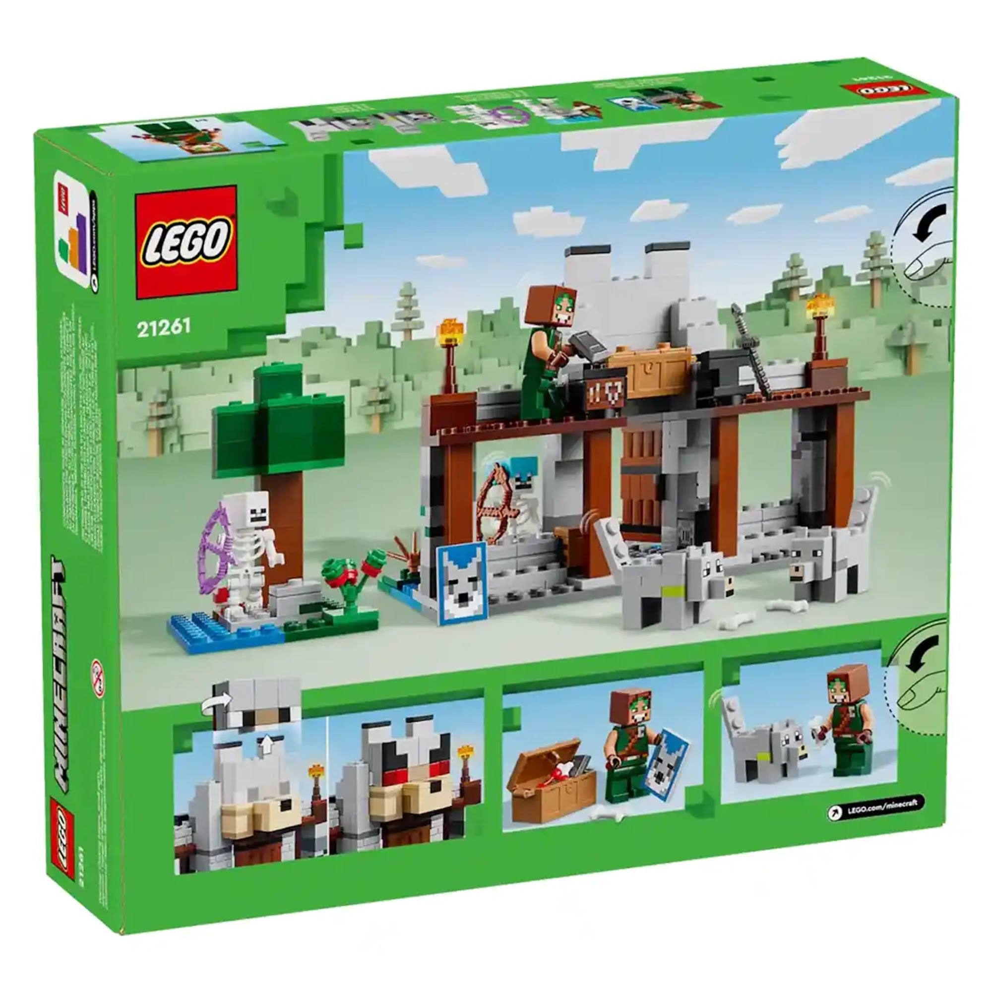 LEGOÃÂ® MinecraftÃÂ® The Wolf Stronghold Fortress Playset 21261