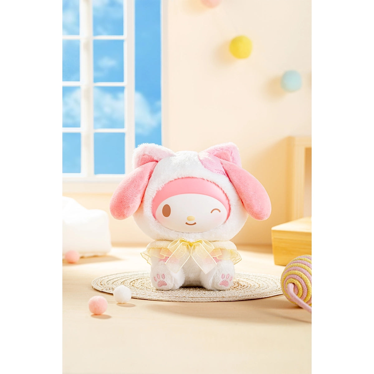 Sanrio characters Play with Kittens Series Plush Pendant Blind Box