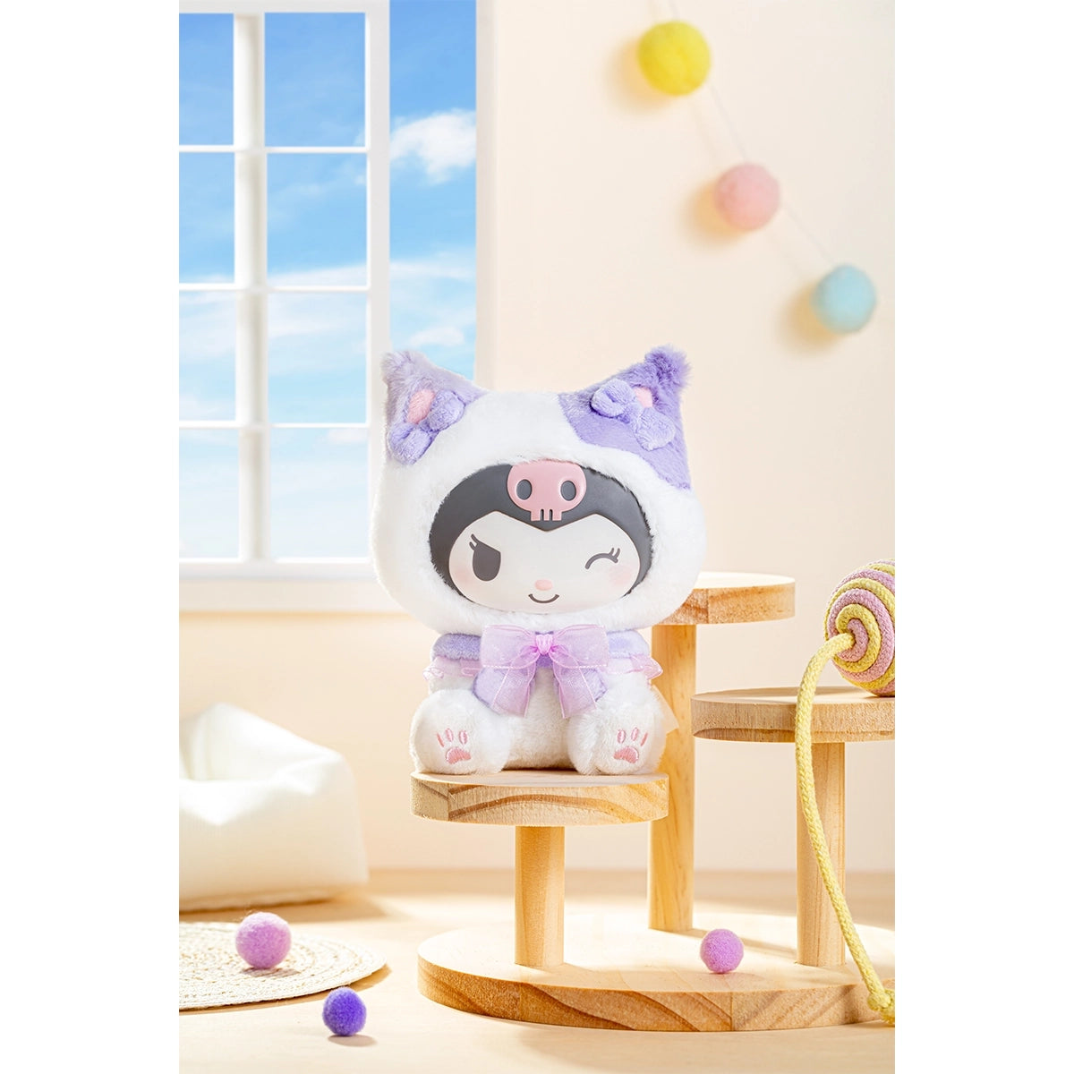 Sanrio characters Play with Kittens Series Plush Pendant Blind Box