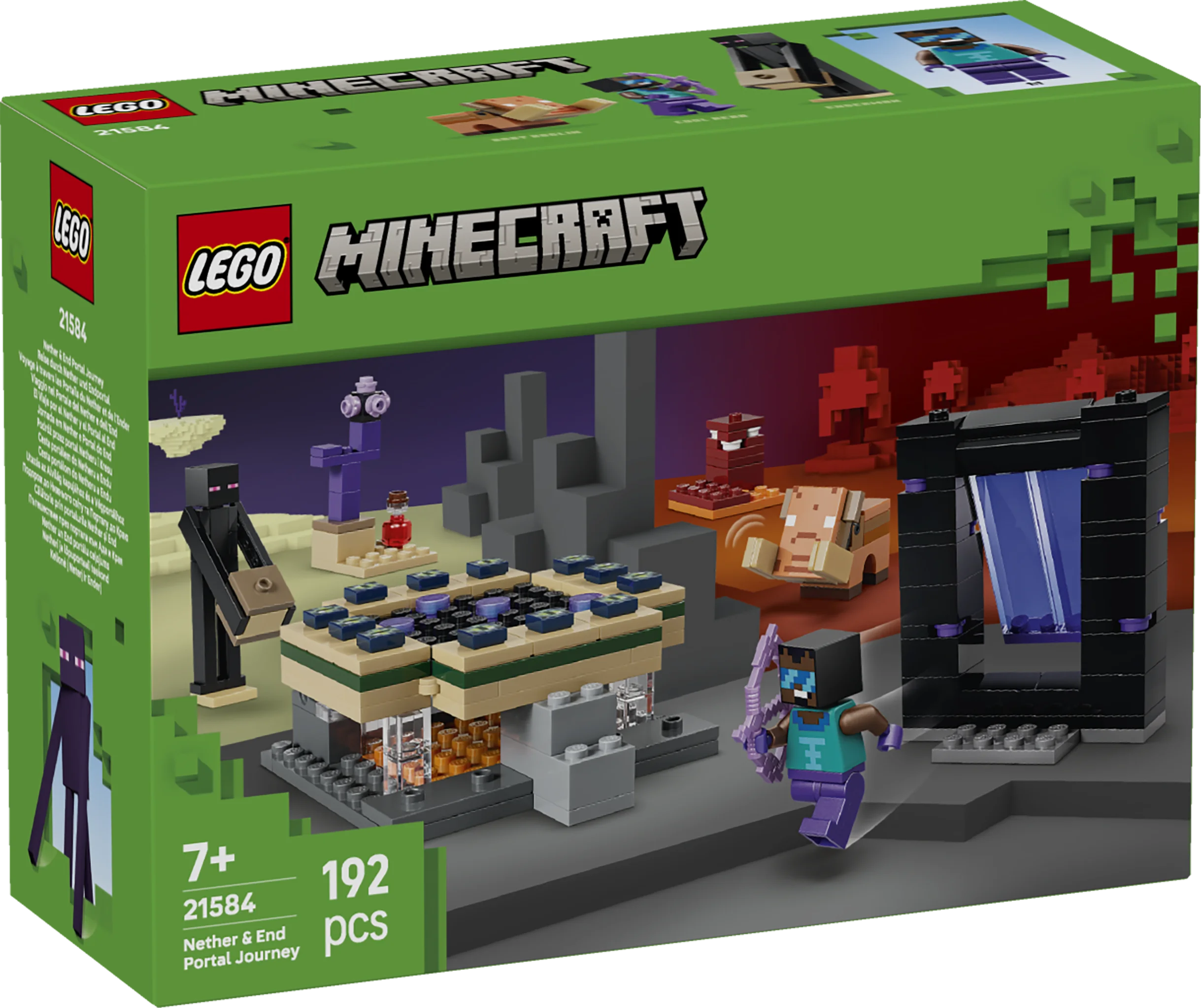 LEGO Minecraft 21584 Nether & End Portal Journey  7+ - Kiddy Zone