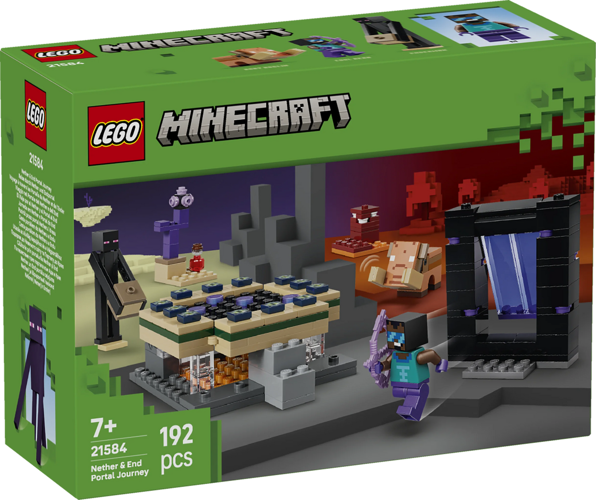 LEGO Minecraft 21584 Nether & End Portal Journey  7+ - Kiddy Zone