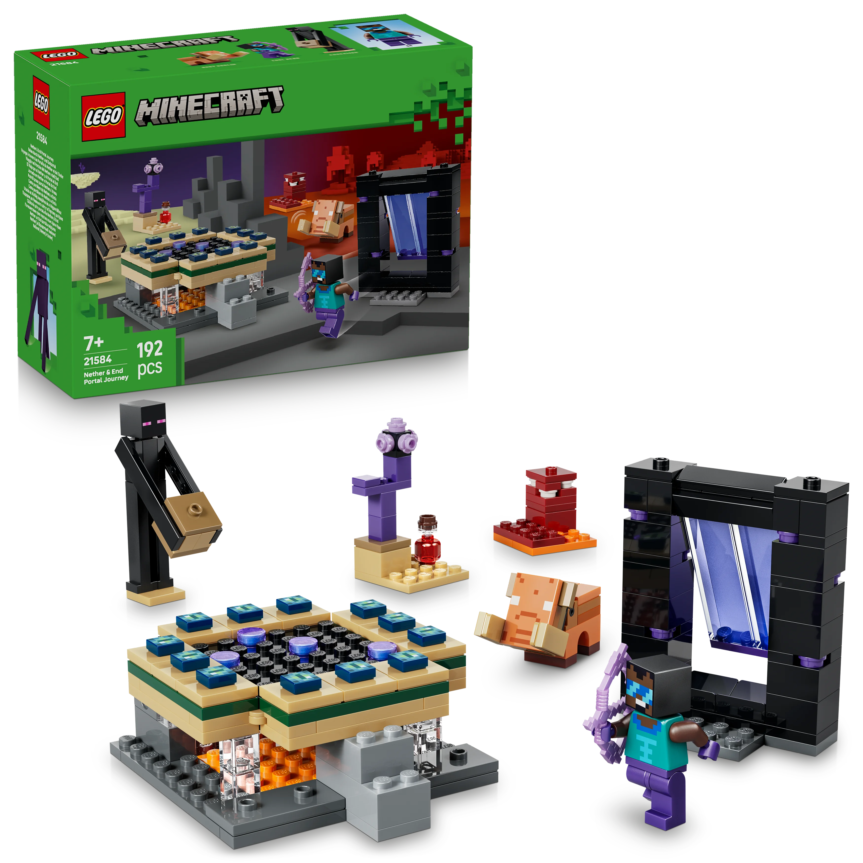 LEGO Minecraft 21584 Nether & End Portal Journey  7+ - Kiddy Zone