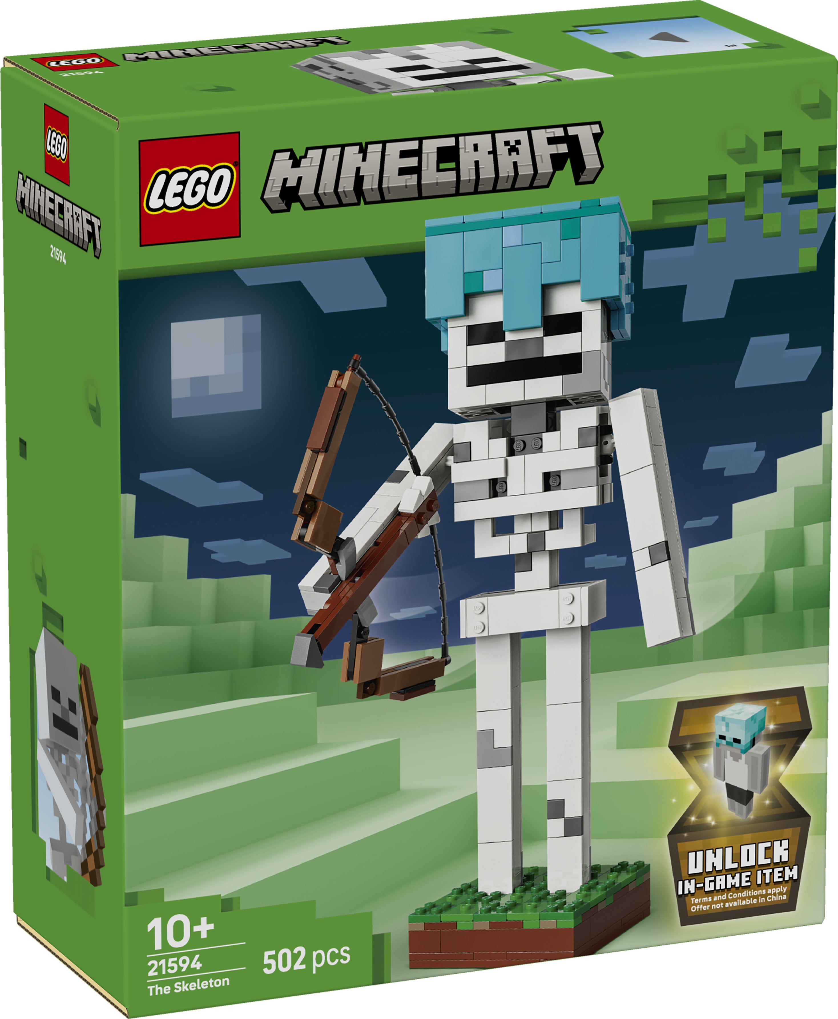 LEGO Minecraft 21594 The Skeleton V29 10+