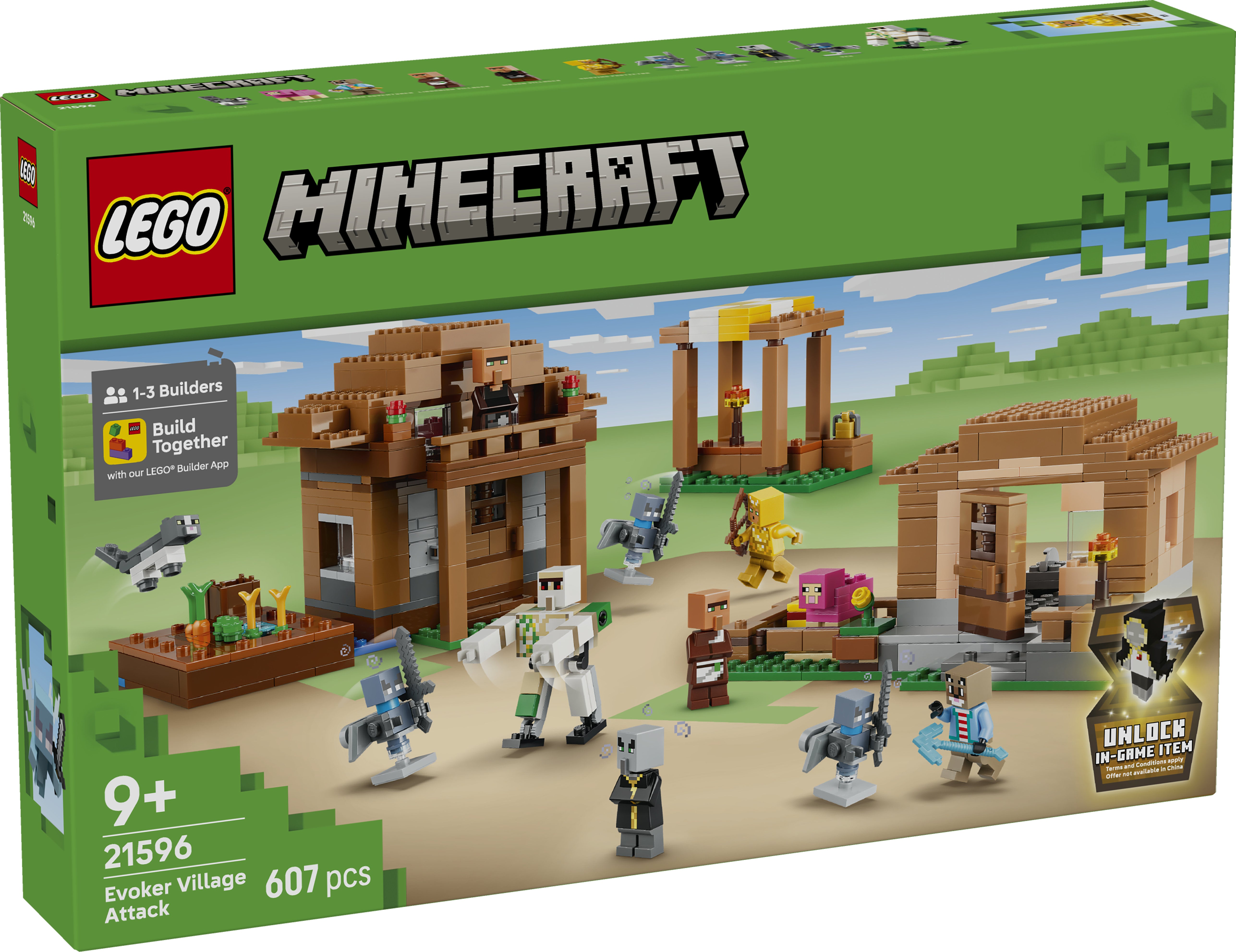 LEGO Minecraft 21596 Evoker Village Attack V29 9+