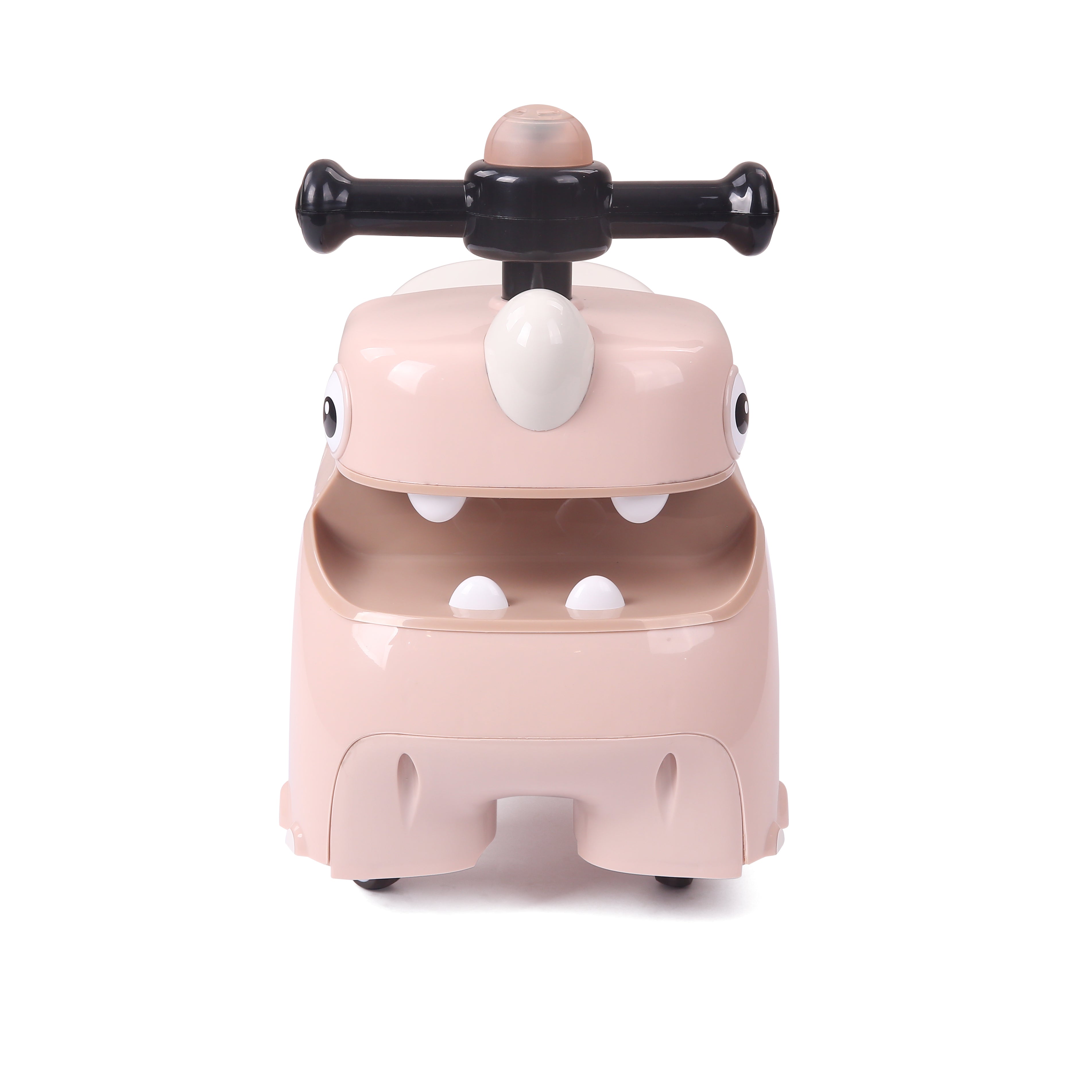 Dinosaur Ride-On Foot-to-Floor Toy for Kids Pink