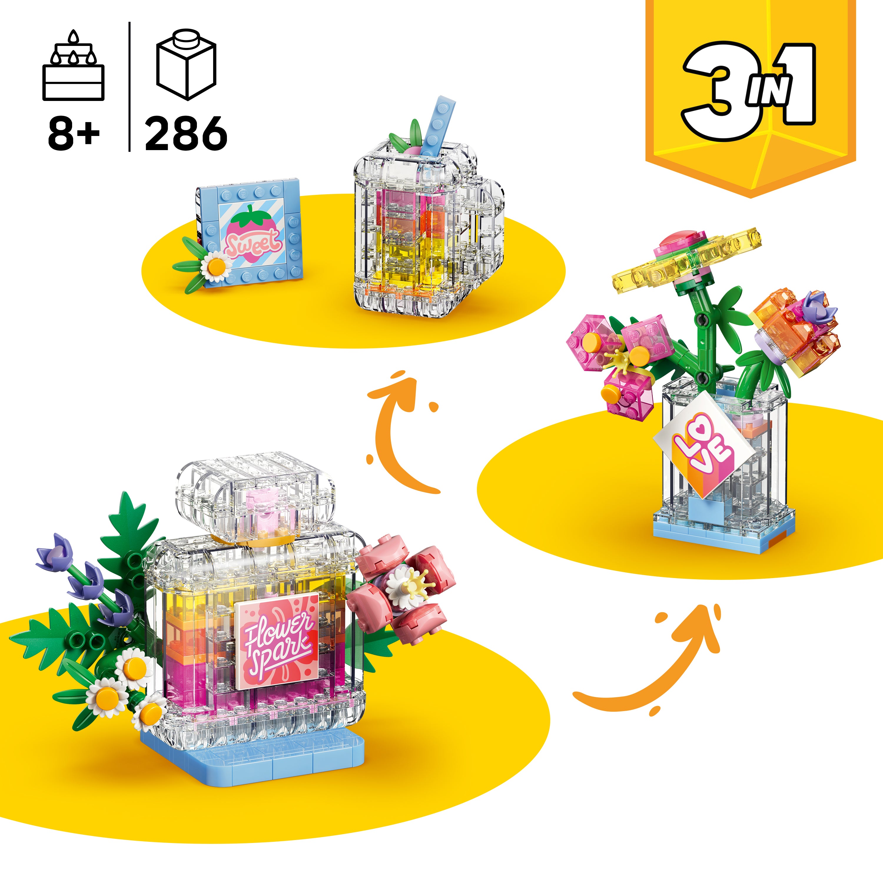 LEGO Creator 31383 Floral Decor Perfume Bottle V29 8+