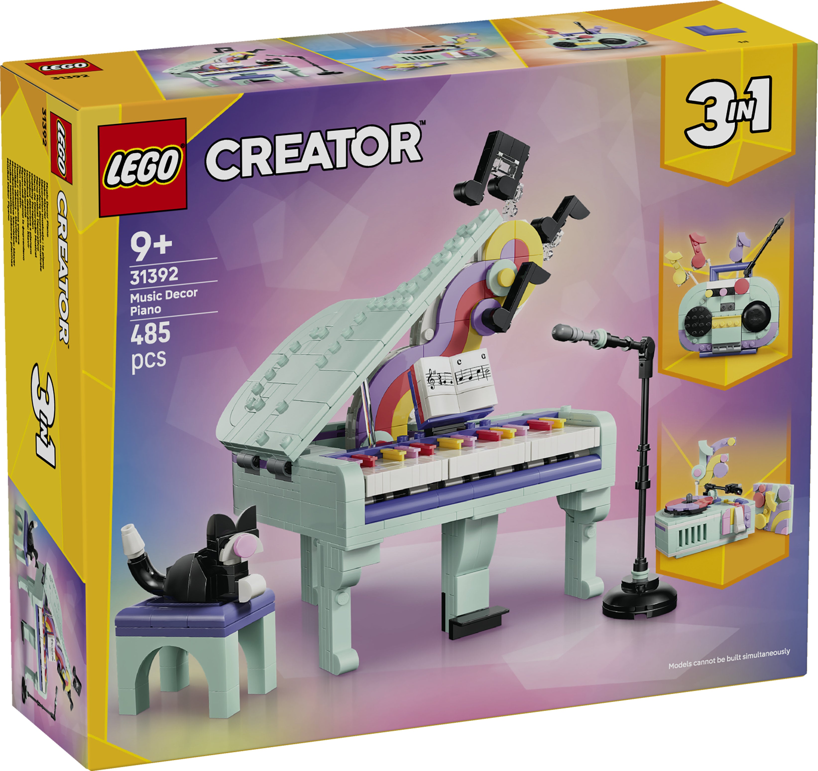 LEGO Creator 31392 Music Decor Piano with Cat V29 9+
