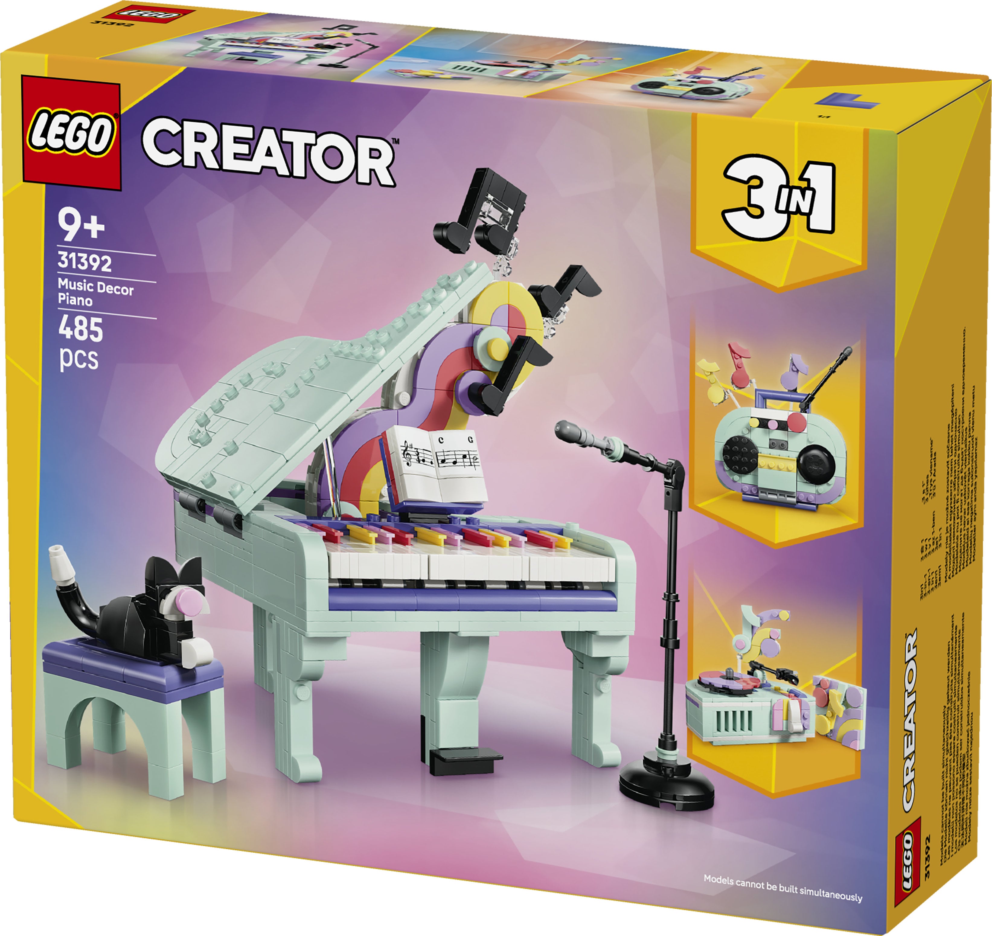 LEGO Creator 31392 Music Decor Piano with Cat V29 9+