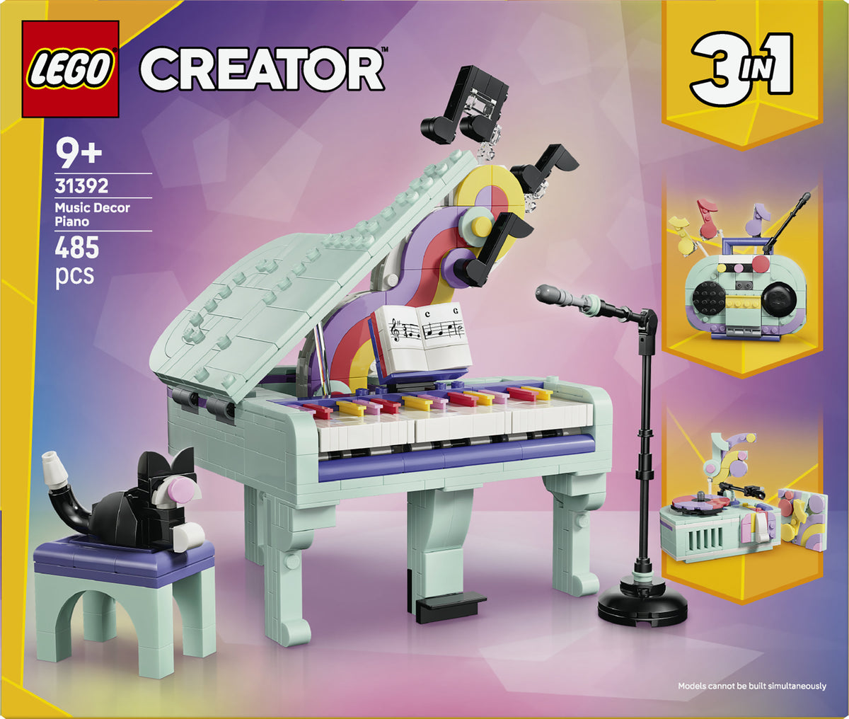 LEGO Creator 31392 Music Decor Piano with Cat V29 9+