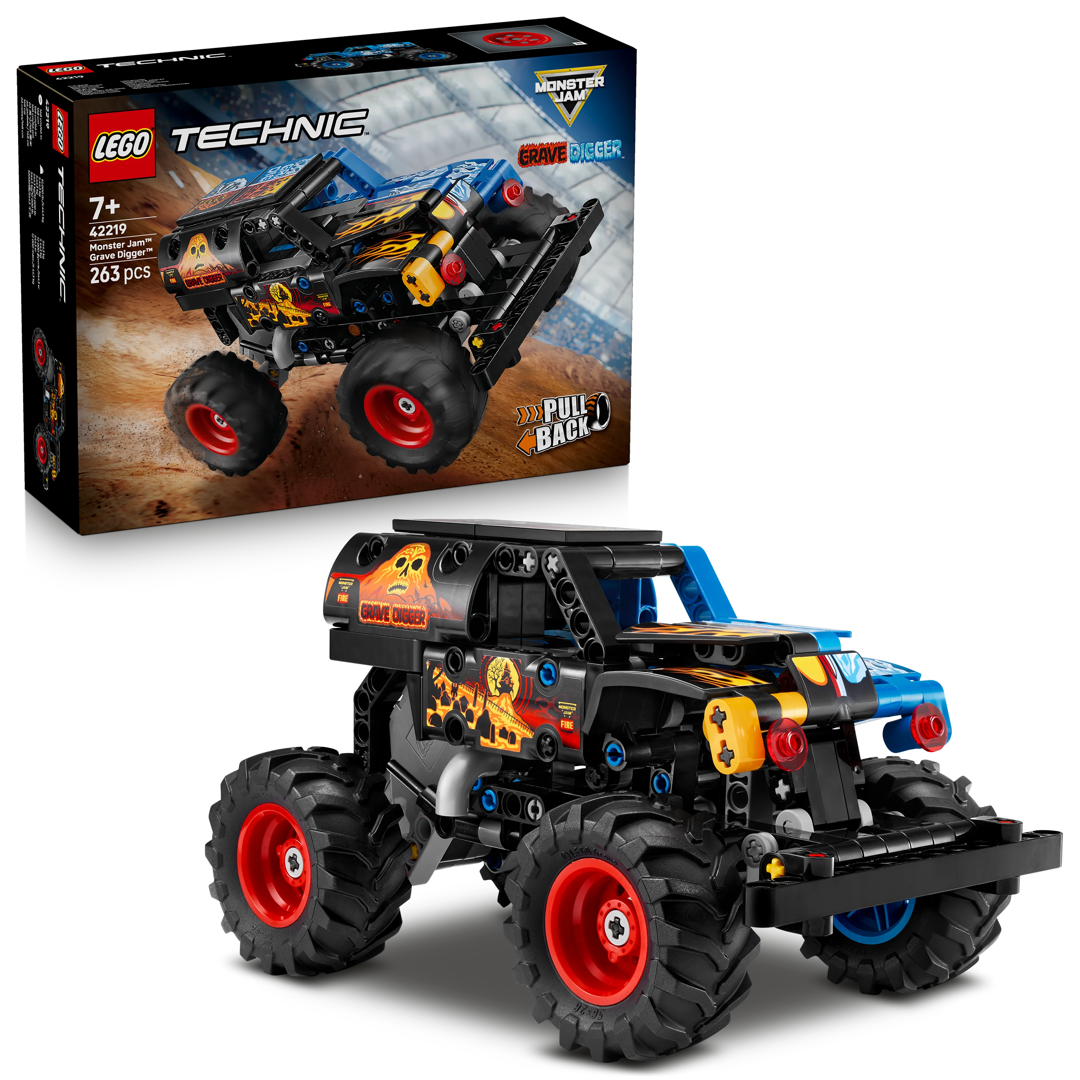42219 Monster Jam Grave Digger Fire and Ice - Kiddy Zone