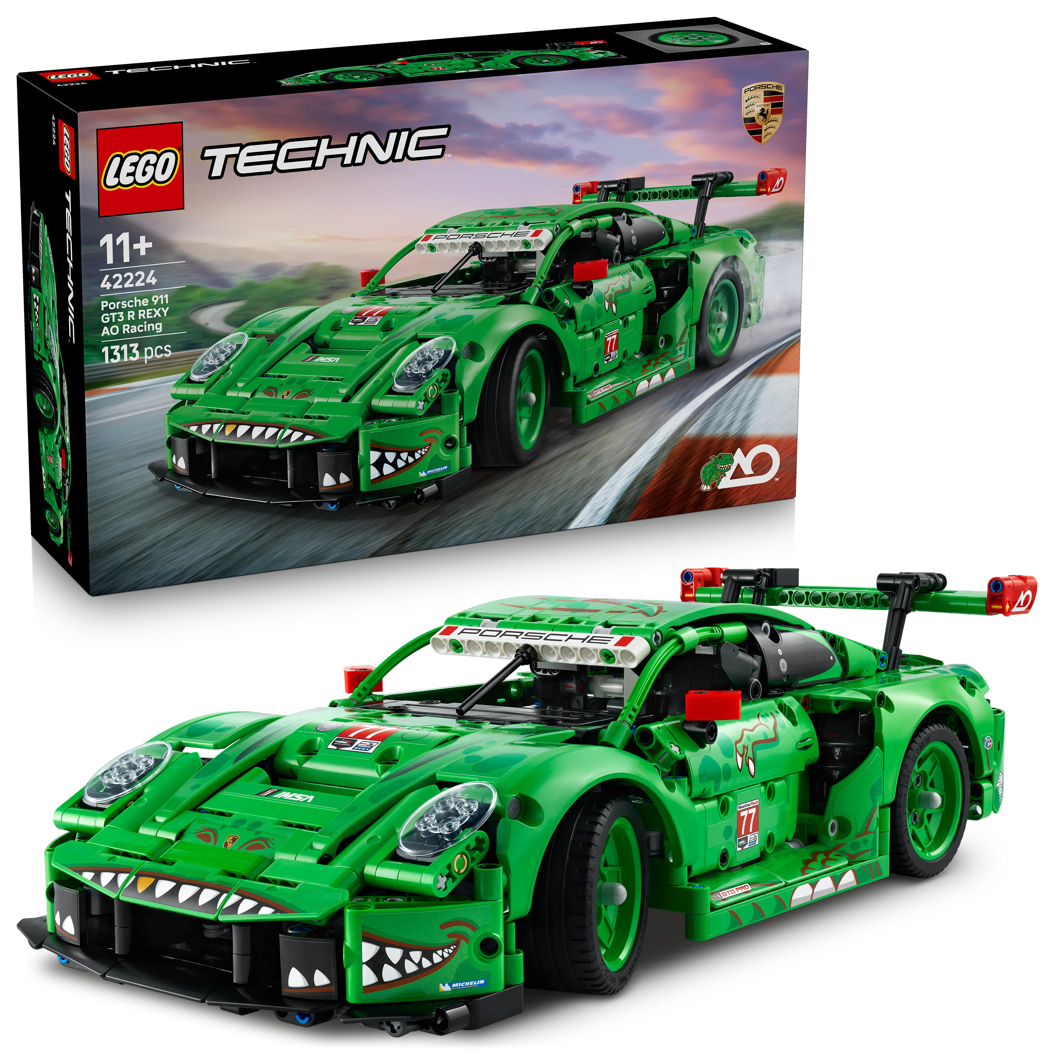 Porsche 911 GT3 R REXY AO Racing Car - Kiddy Zone