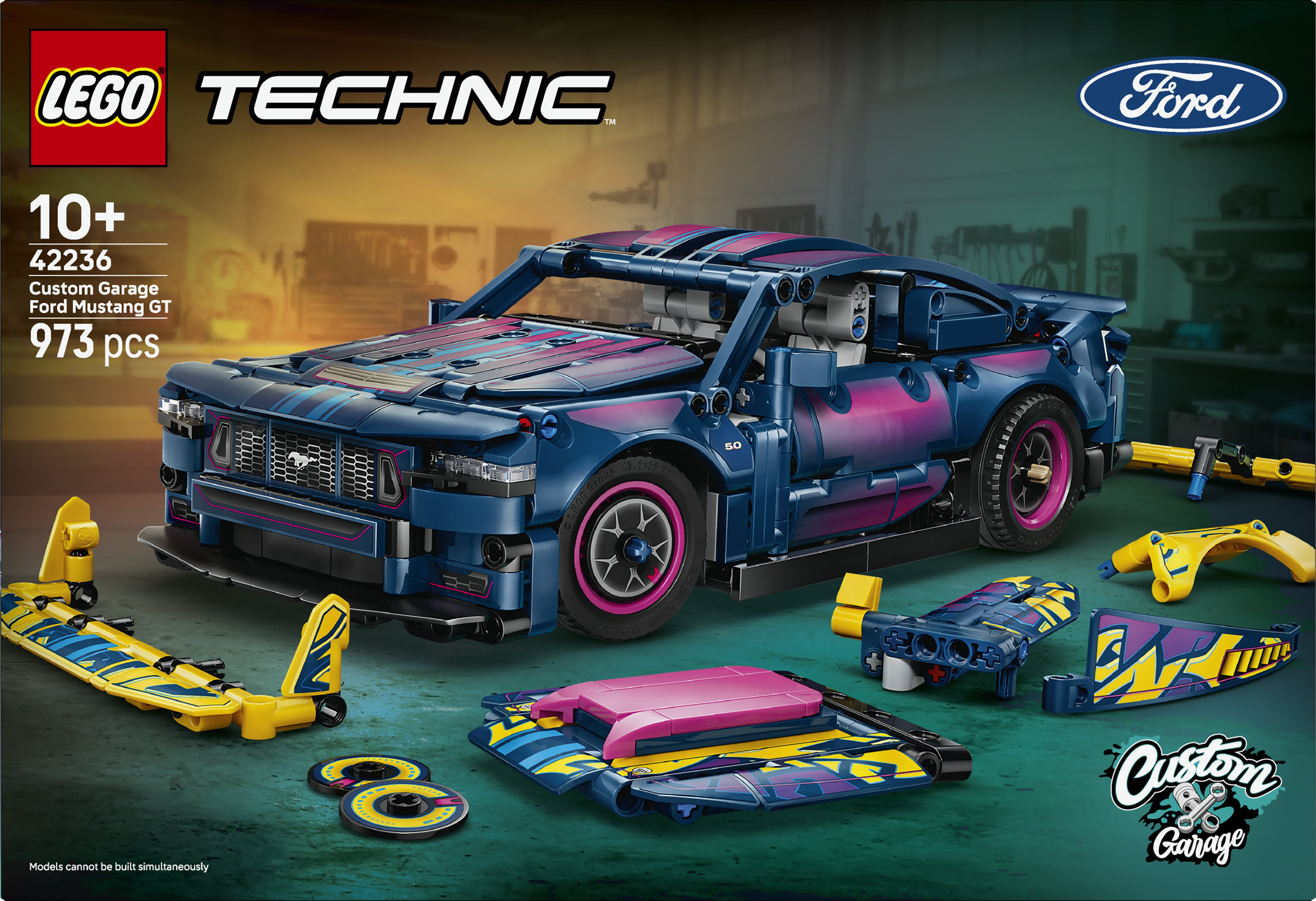 LEGO Technic 42236 Custom Garage Ford Mustang GT Car (10+)