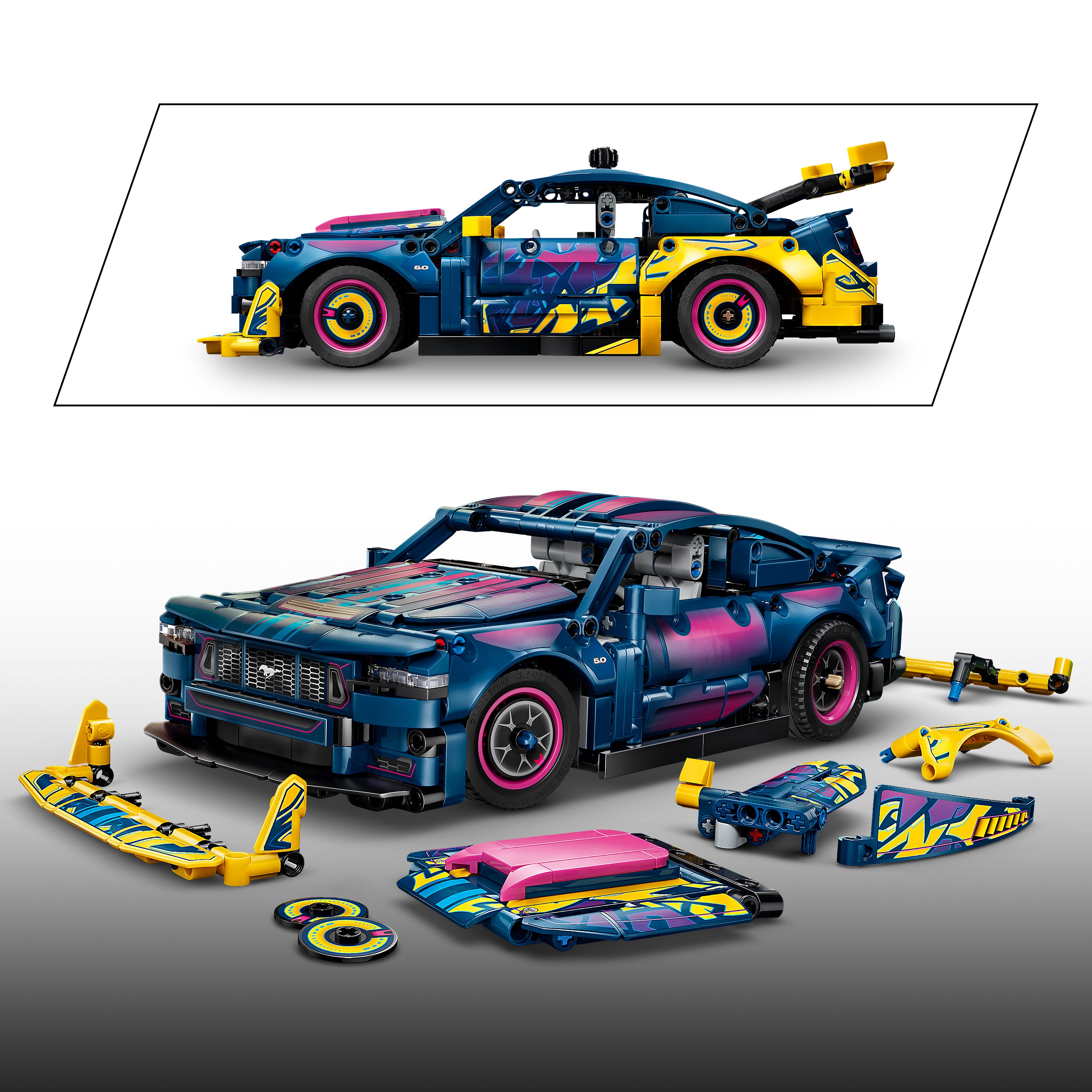 LEGO Technic 42236 Custom Garage Ford Mustang GT Car (10+)