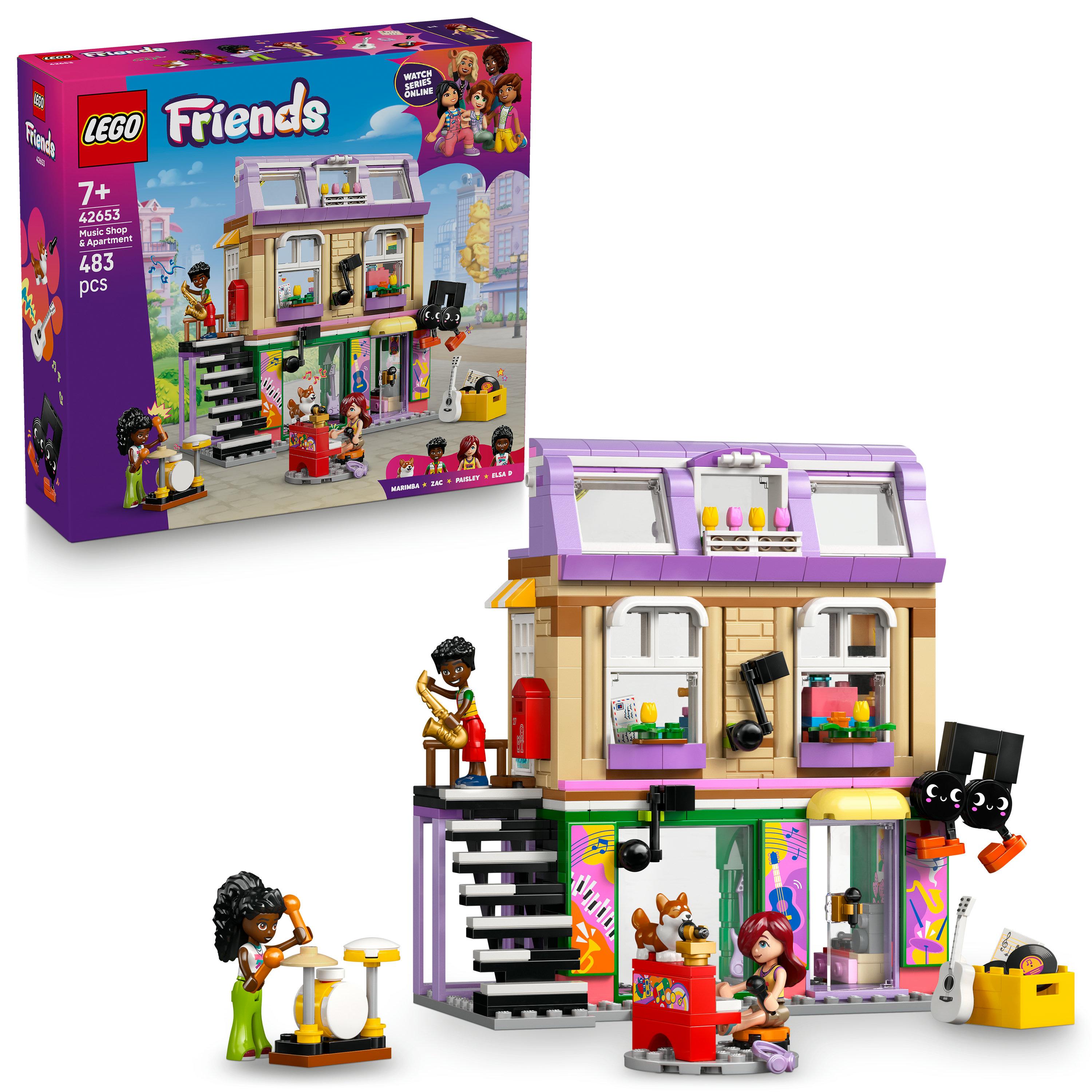 LEGO Friends 42653 متجر موسيقى وشقة V29 7+