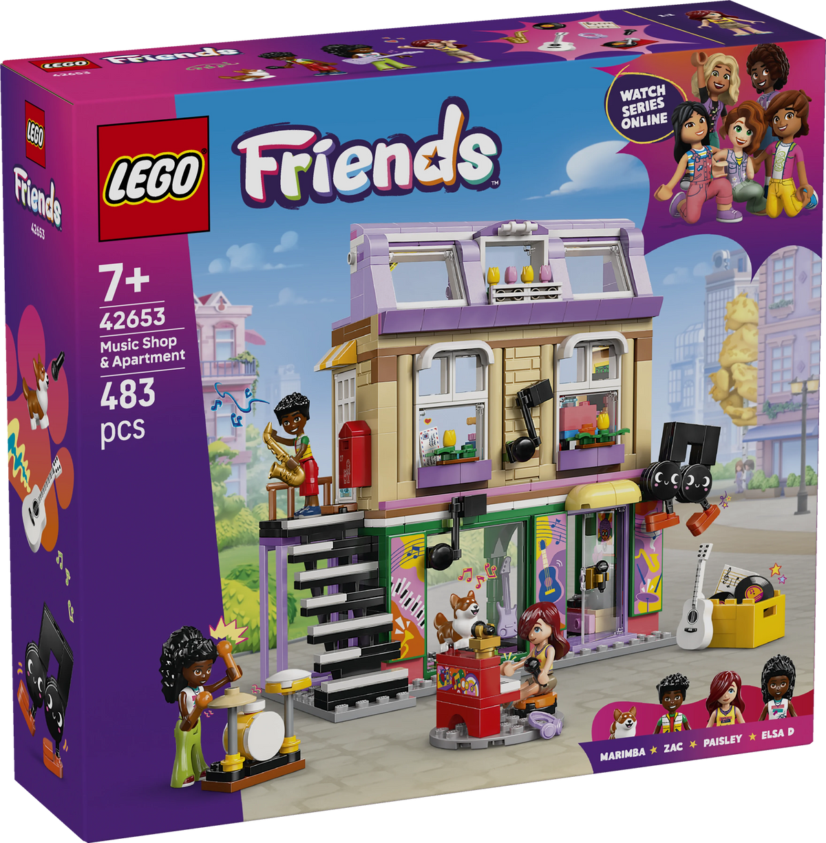LEGO Friends 42653 متجر موسيقى وشقة V29 7+