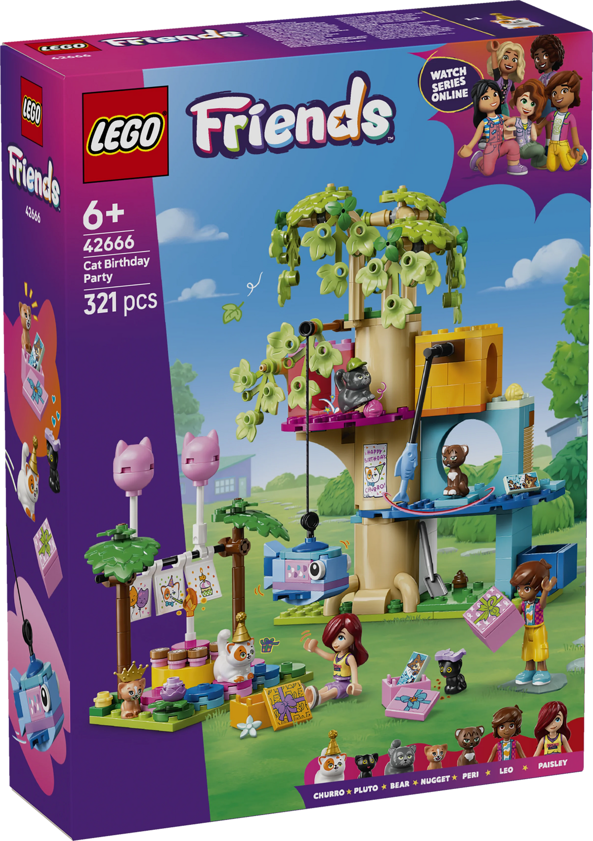 LEGO Friends 42666 Cat Birthday Party & Tree Ho.. V29  6+