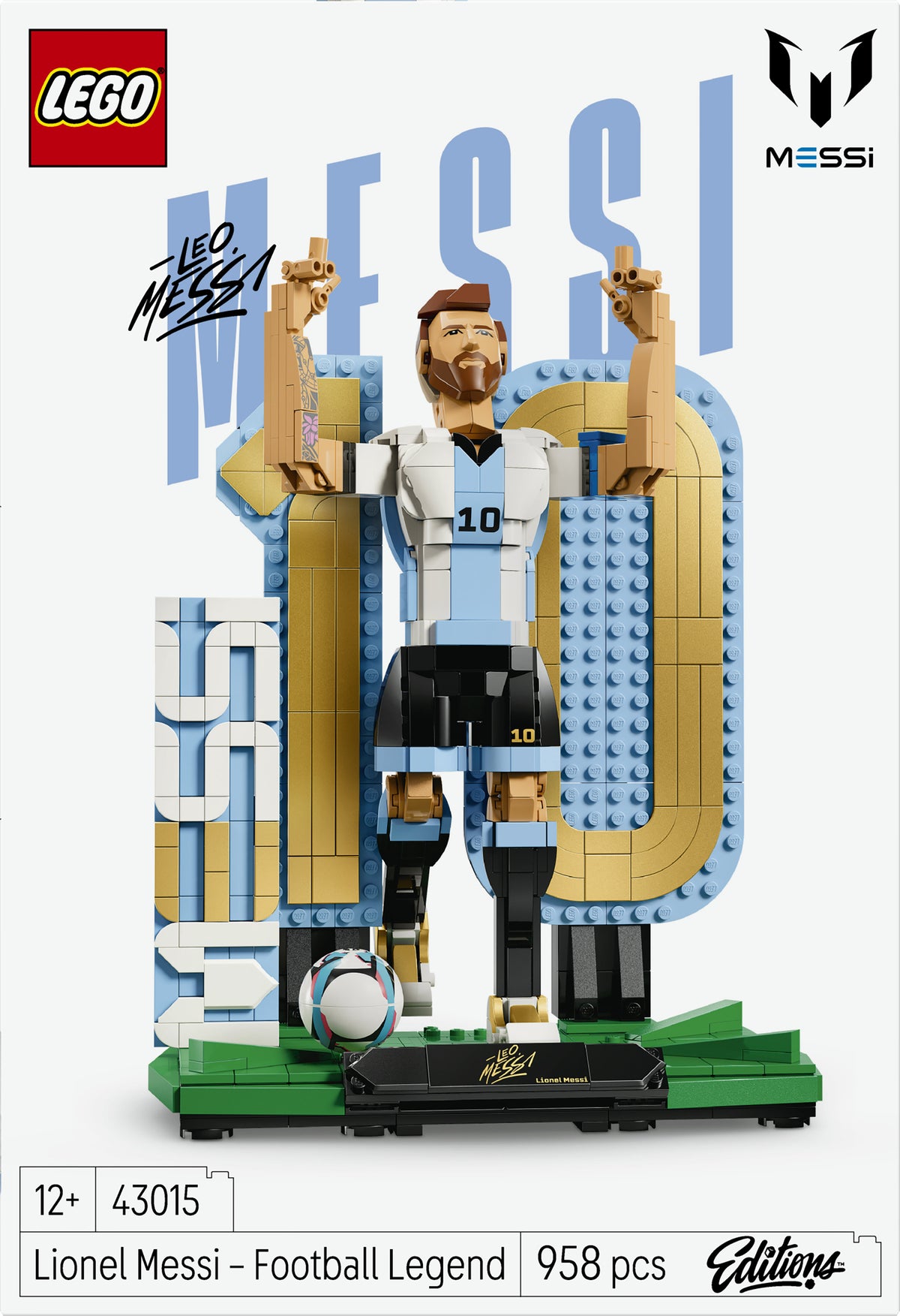 LEGO FIFA   EDITIONS SPORTS Lionel Messi – Soccer Legend Set V29 - 43015