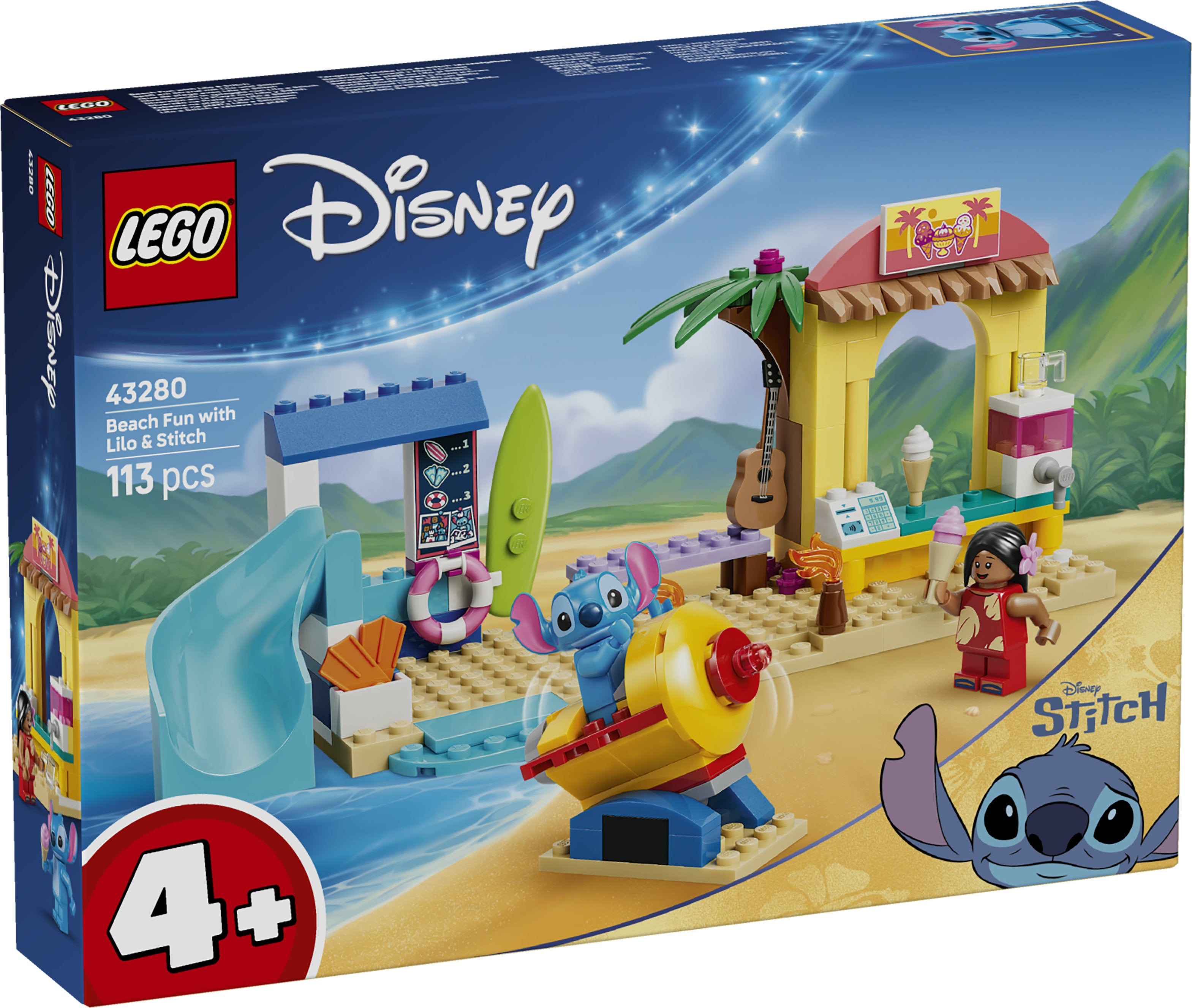 LEGO Disney Classic 43280 Beach Fun with Lilo & Stitch V29 4+