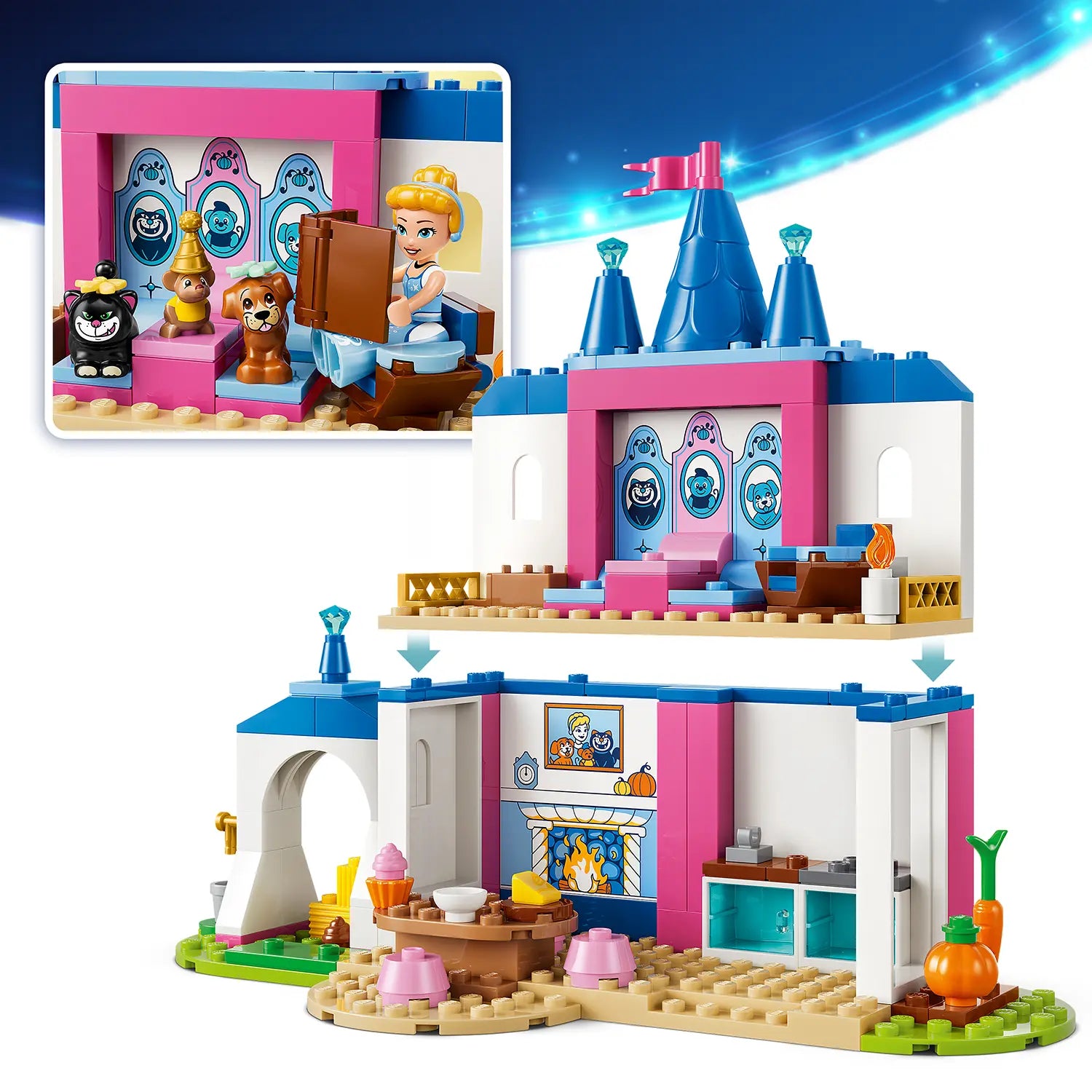 Lego Disney Princess 43283 Cinderella Animal Friends Castle 4+