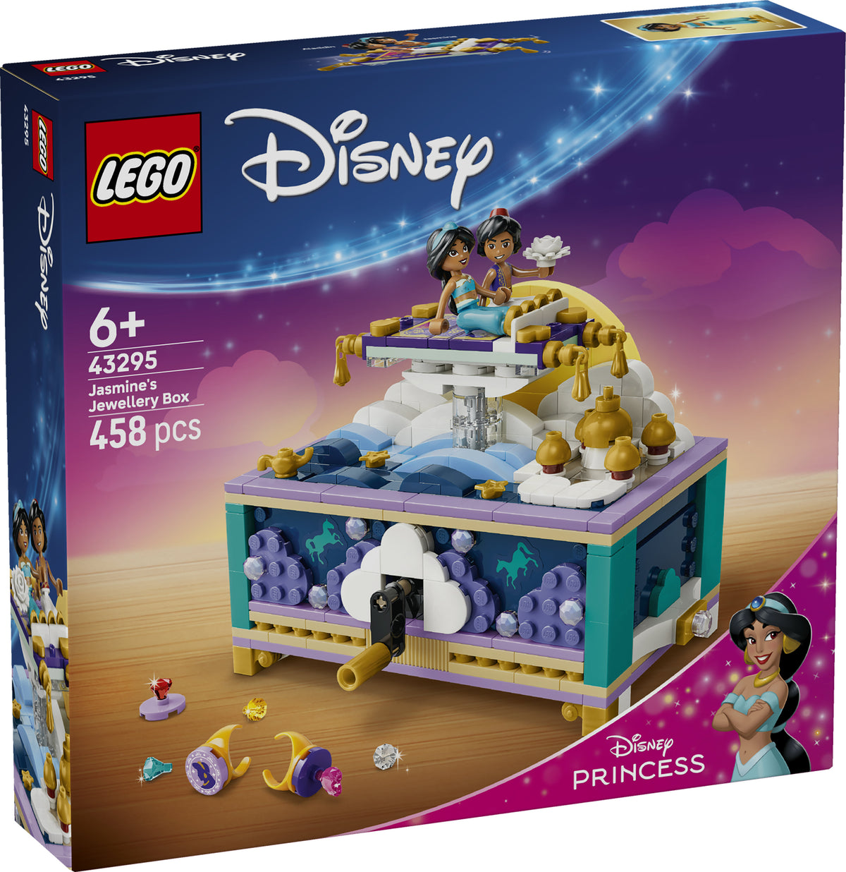 LEGO Disney Princess 43295 Jasmine's Jewelry Box V29 6+