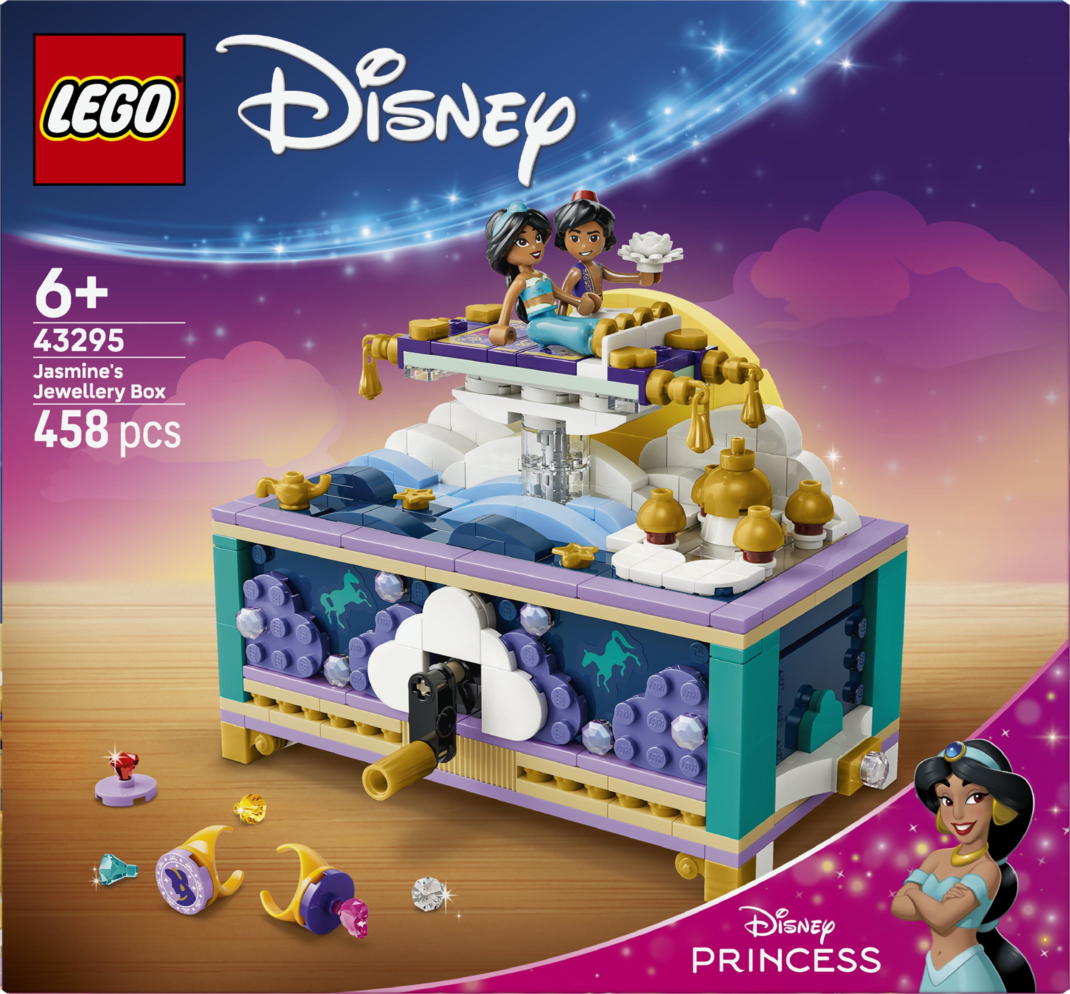 LEGO Disney Princess 43295 Jasmine's Jewelry Box V29 6+