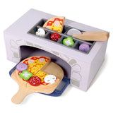 Playdoh Play Pizza Oven (4pc pizza, 1 pan, 1 cutter, 8pc dressing)