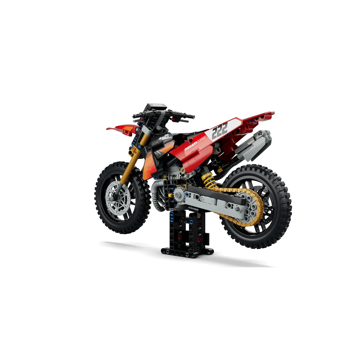 LEGO Technic 42238 Ducati Desmo450 MX Factory Motorcycle 10+