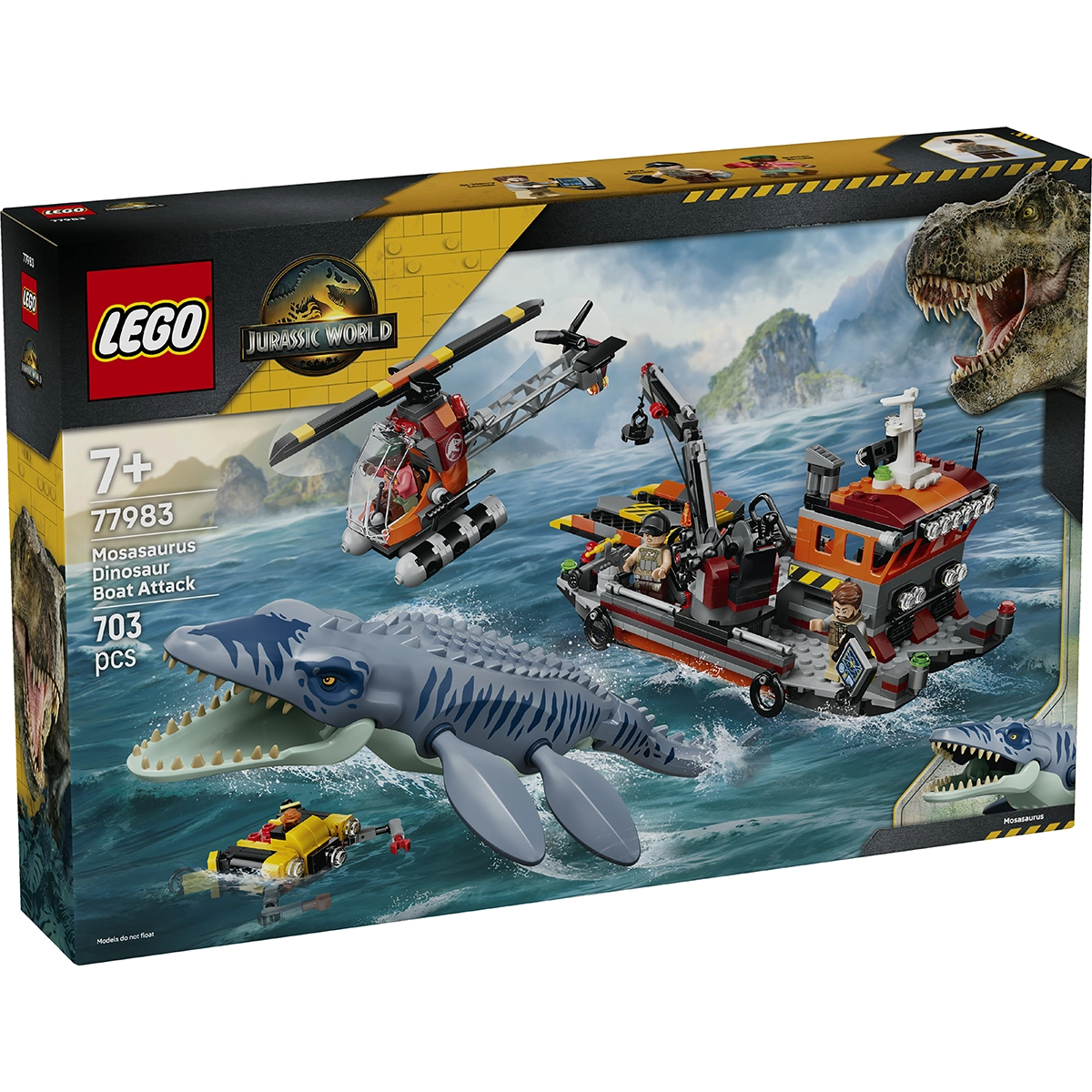 LEGO Jurassic World 77983 Mosasaurus Dinosaur Boat Attack 7+
