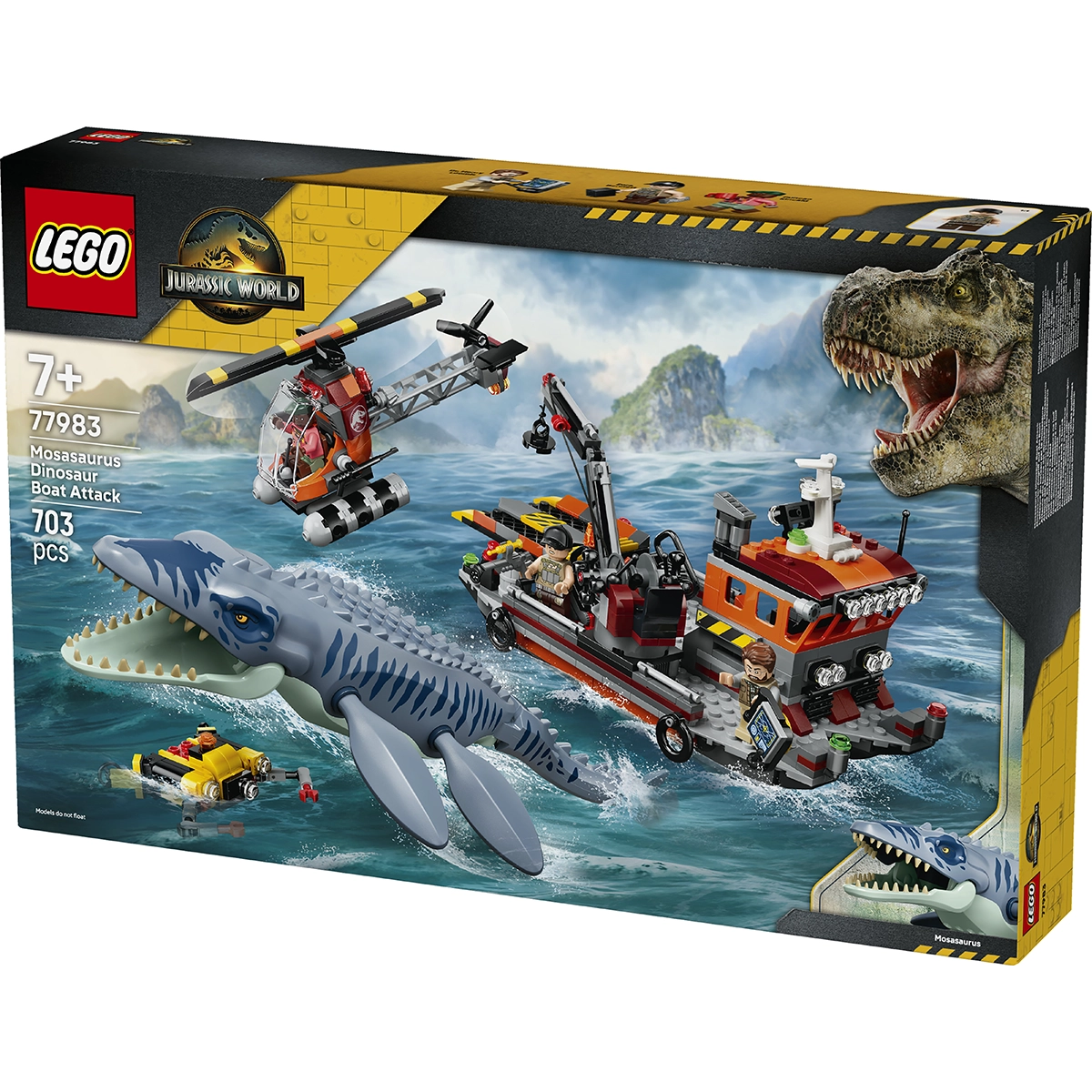 LEGO Jurassic World 77983 Mosasaurus Dinosaur Boat Attack 7+
