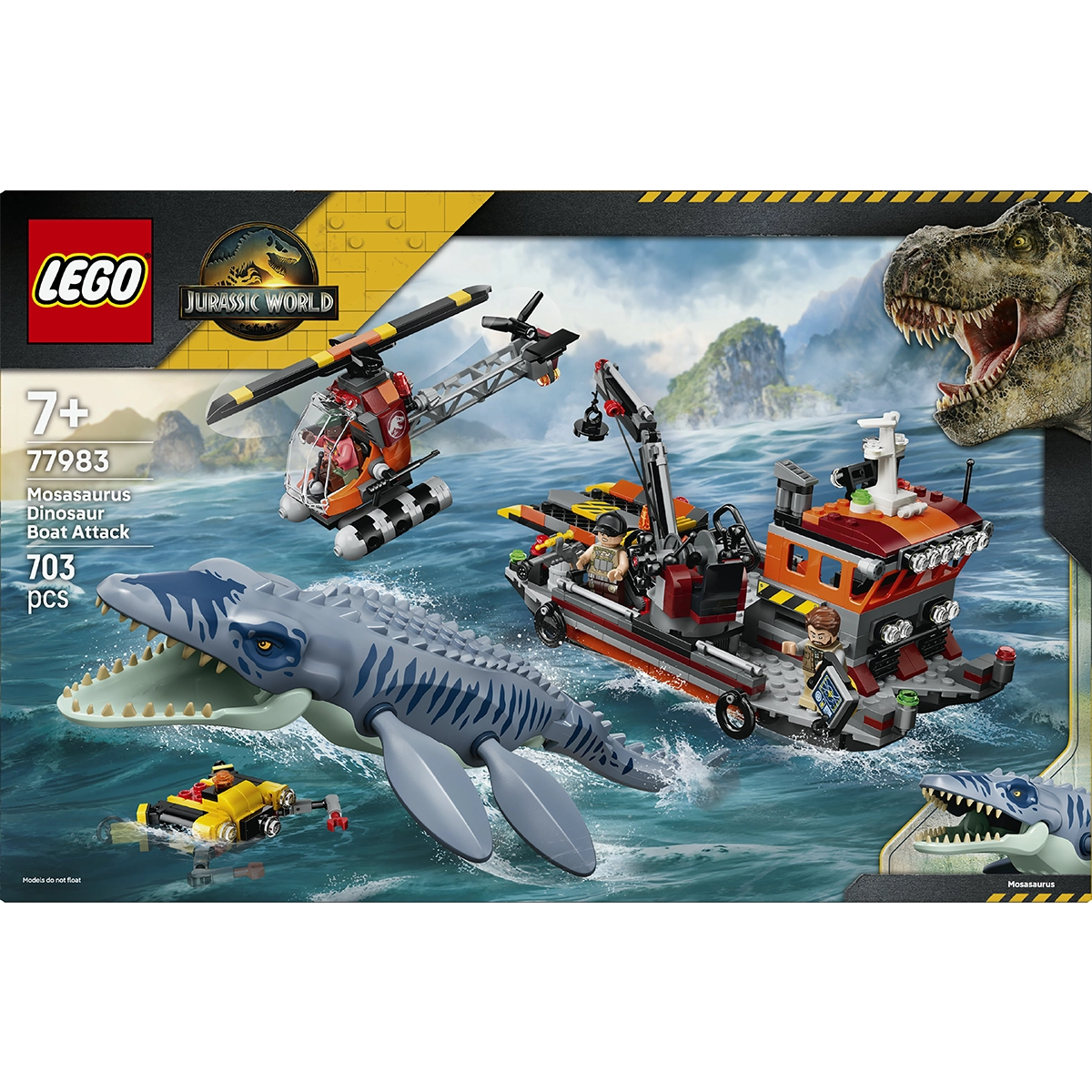 LEGO Jurassic World 77983 Mosasaurus Dinosaur Boat Attack 7+
