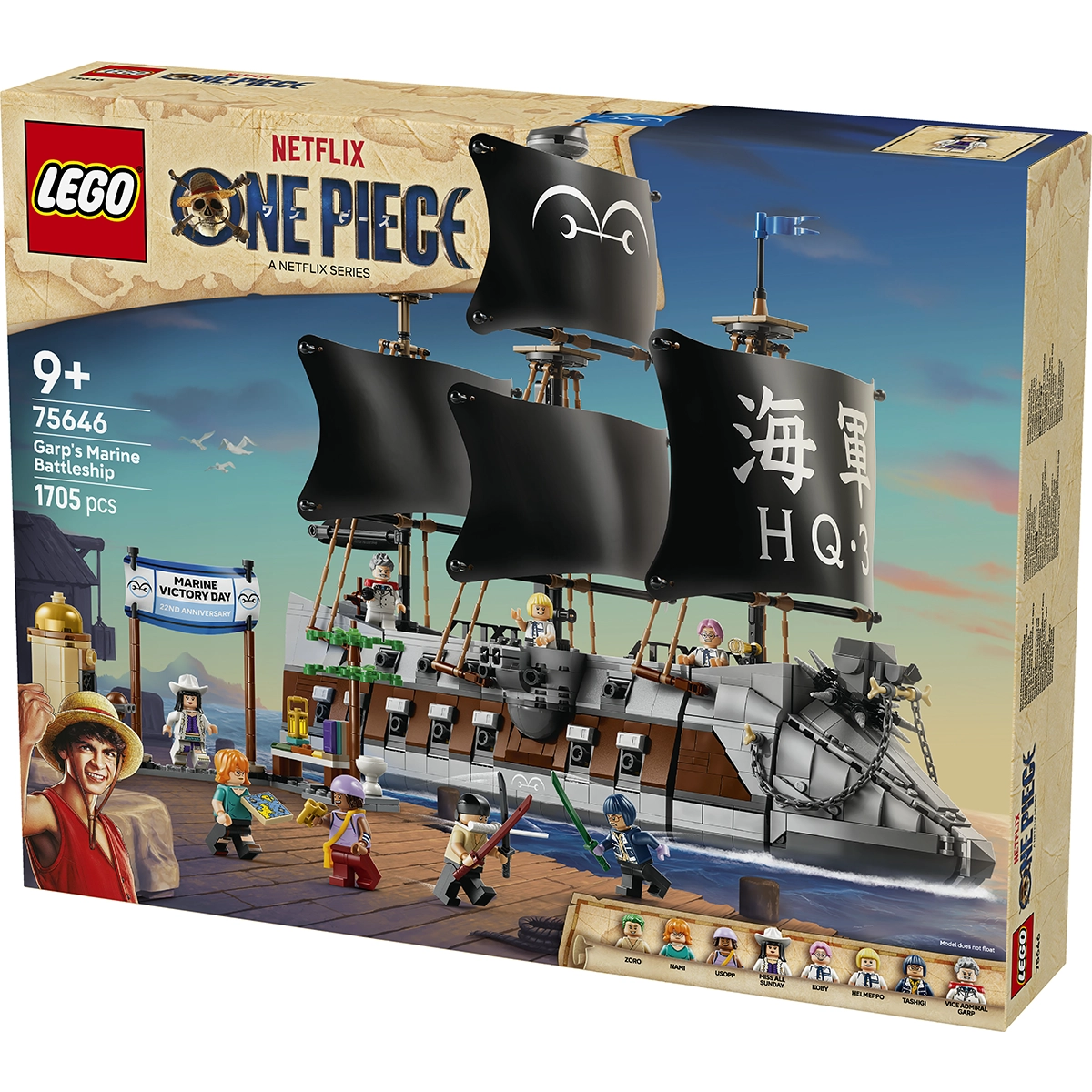 LEGO One Piece 75646 Garp's Marine Battleship 9+