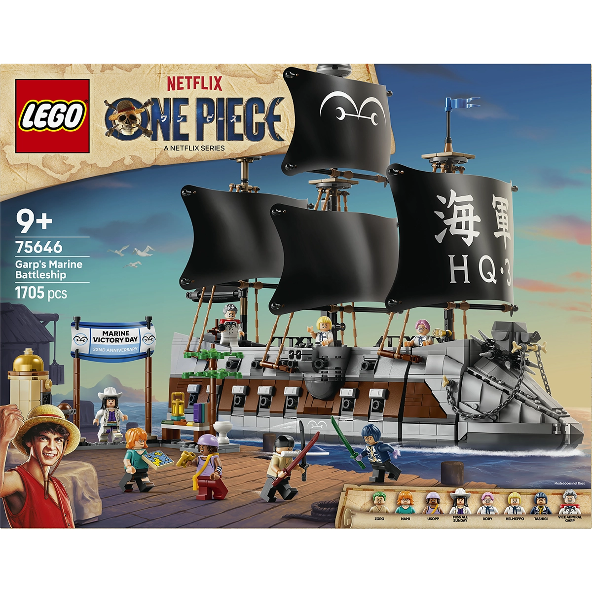 LEGO One Piece 75646 Garp's Marine Battleship 9+