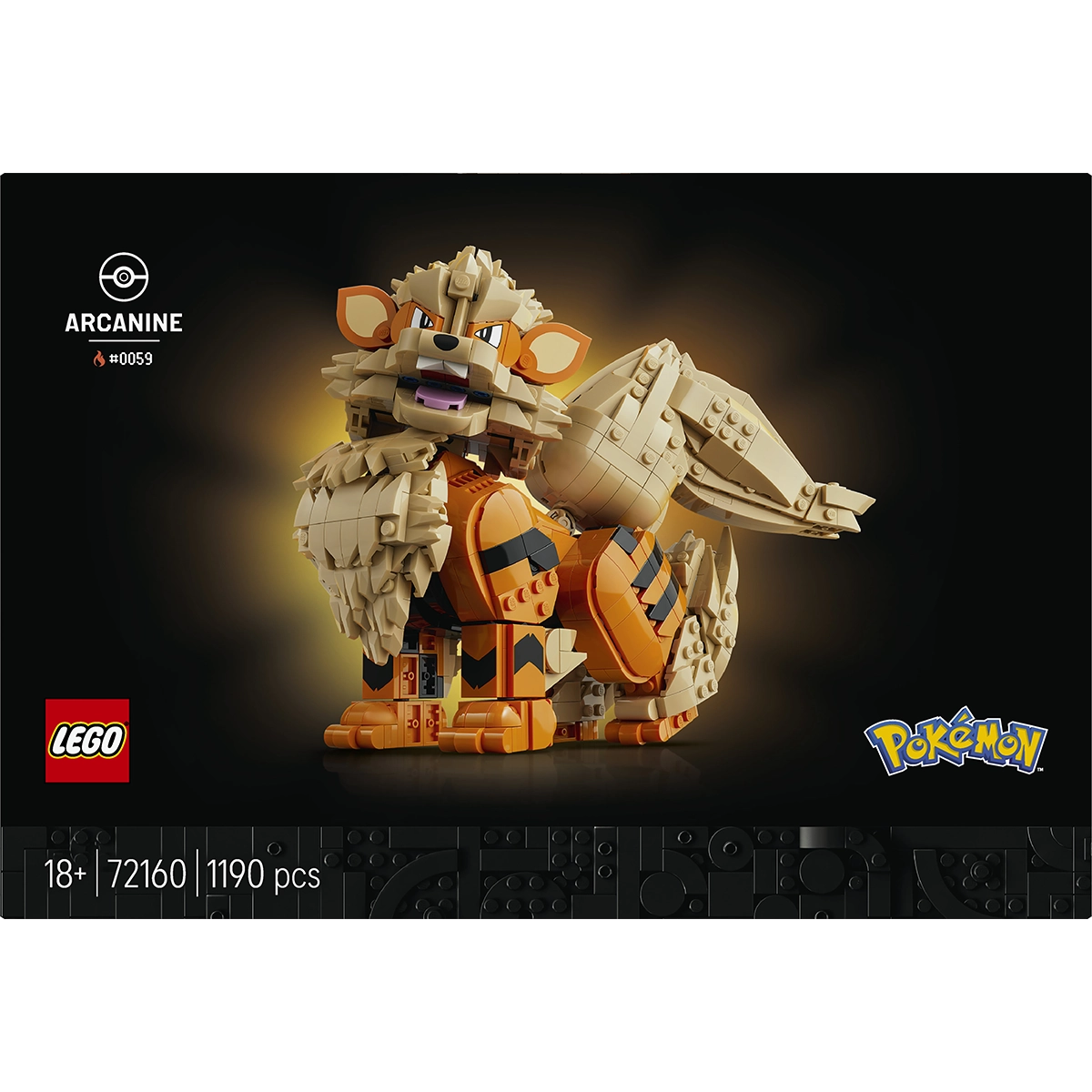 LEGO Pokemon 72160 Arcanine 18+