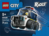 LEGO CITY 60481 Rides – Police Truck 5Yrs+