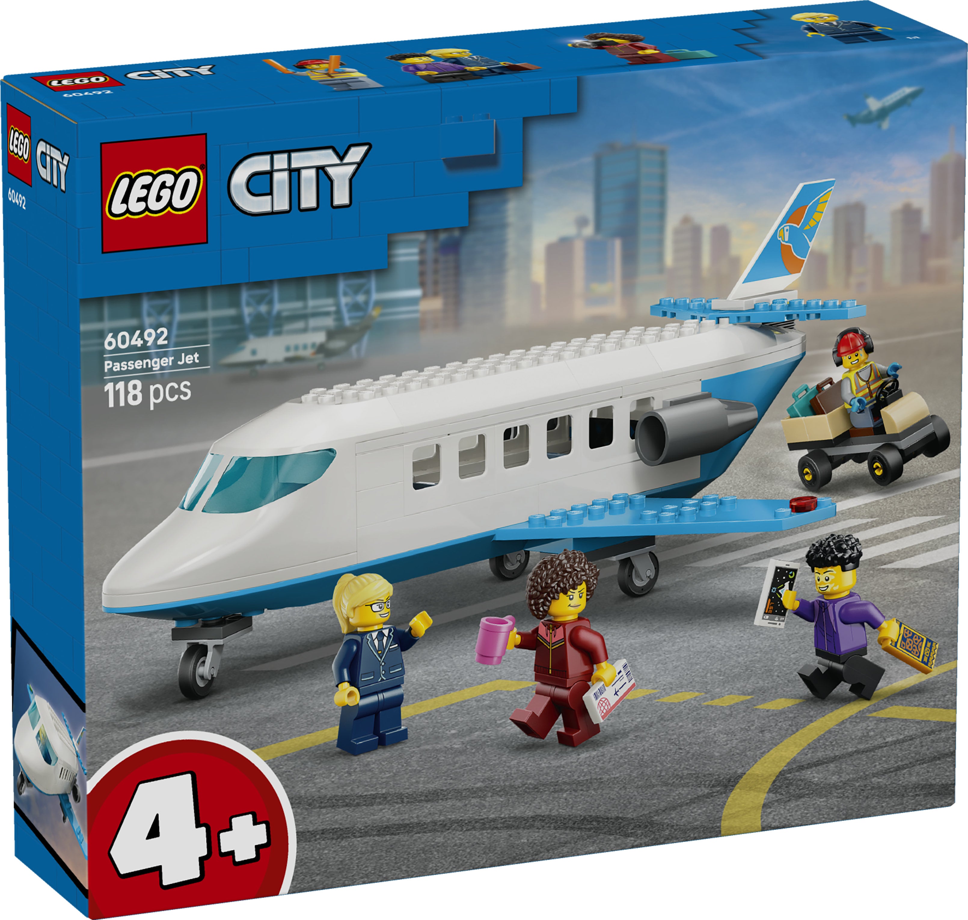 LEGO City 60492 Passenger Jet V29 4+