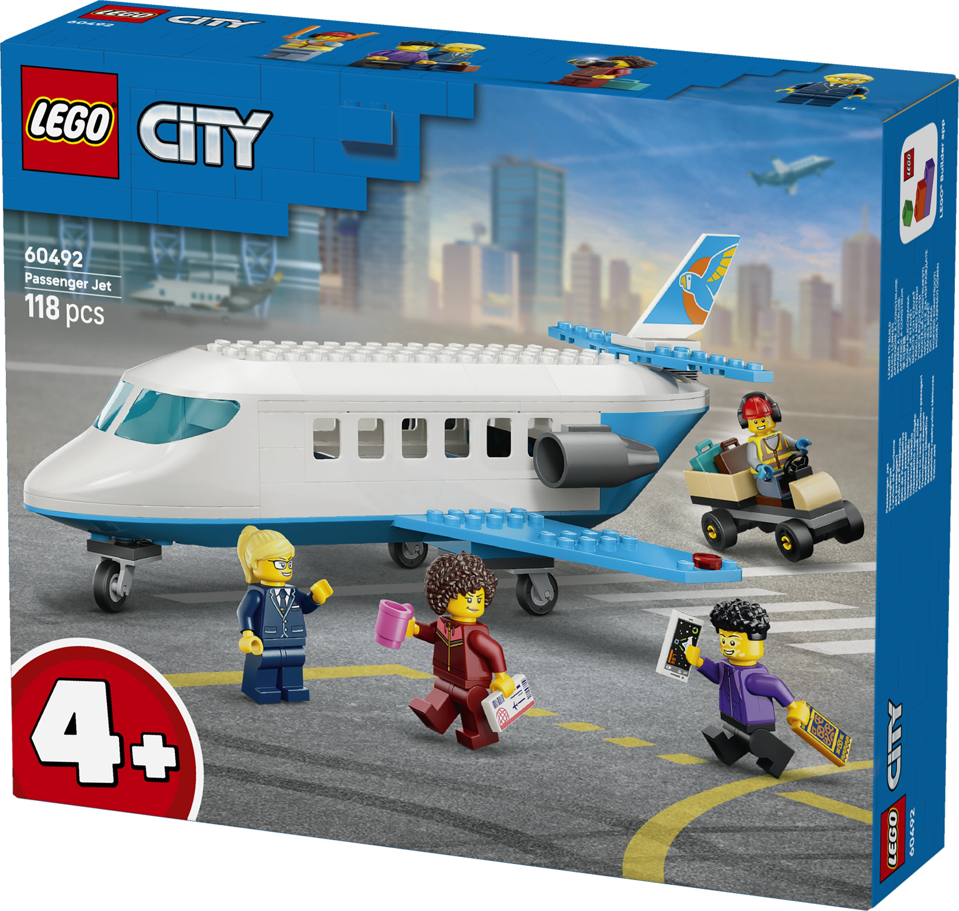 LEGO City 60492 Passenger Jet V29 4+