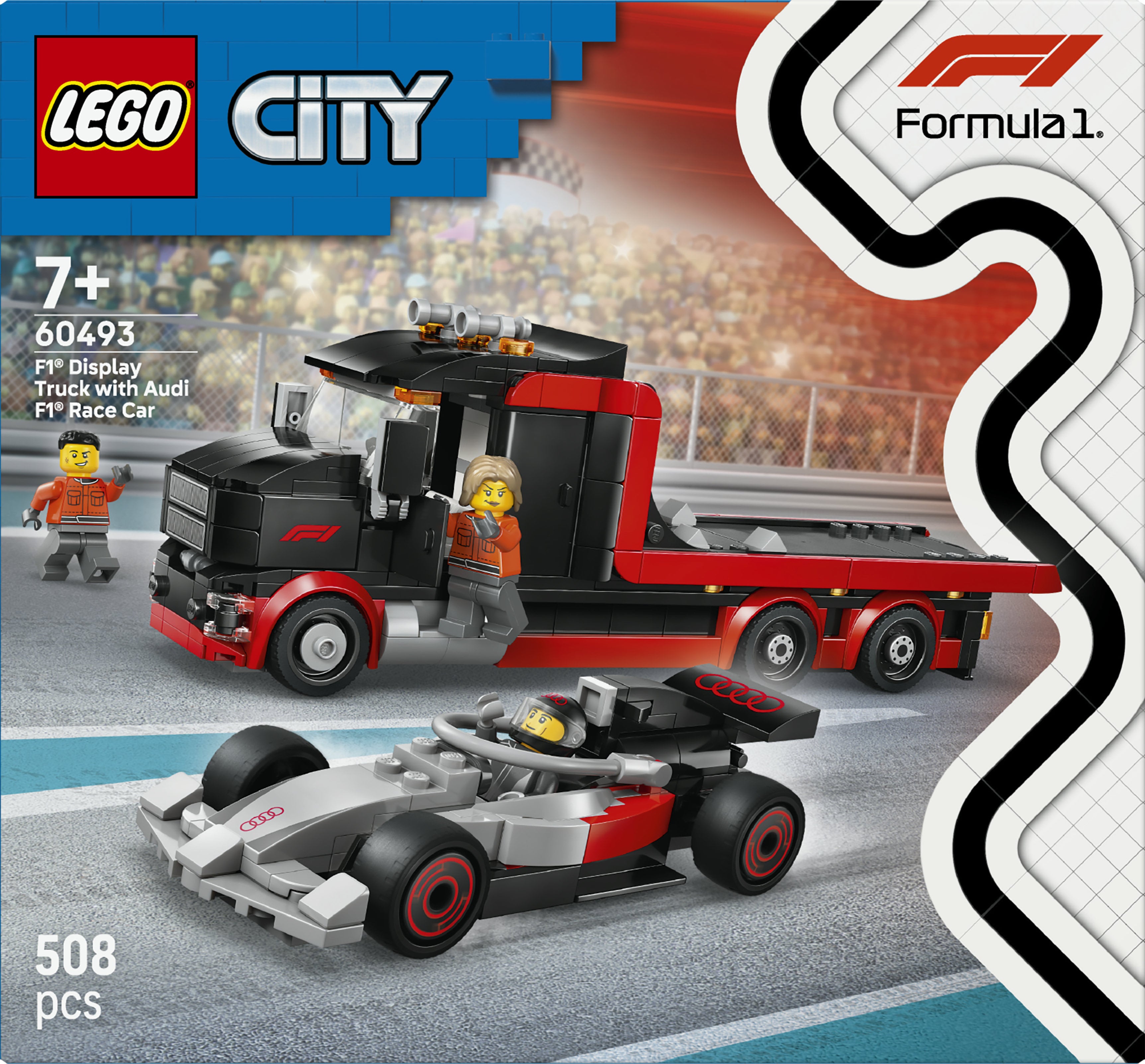 LEGO City 60493 F1 Display Truck with Audi F1 Race Car
