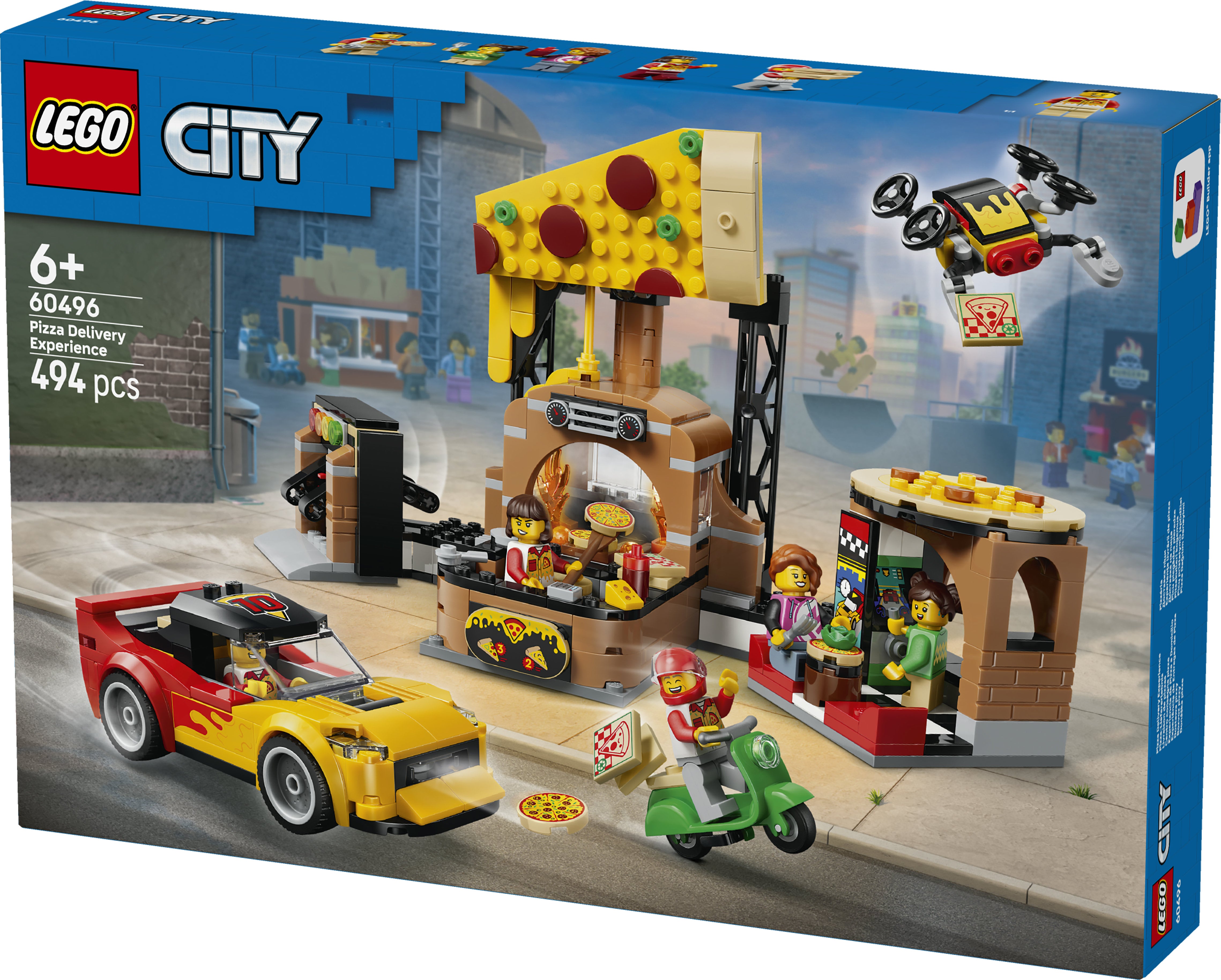 LEGO City 60496 Pizza Delivery Experience wi.. V29 6+
