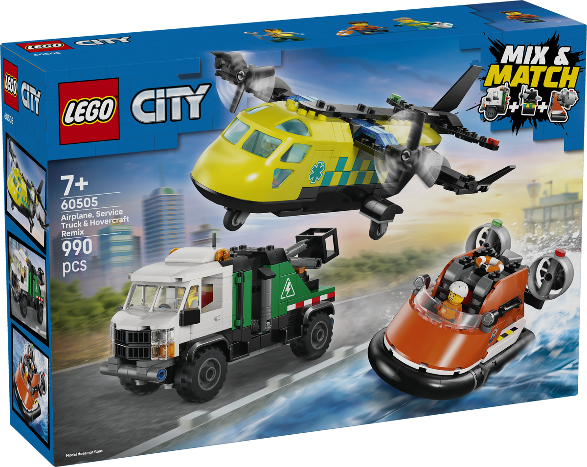60505 Airplane, Service Truck & Hovercraft Remix - Kiddy Zone