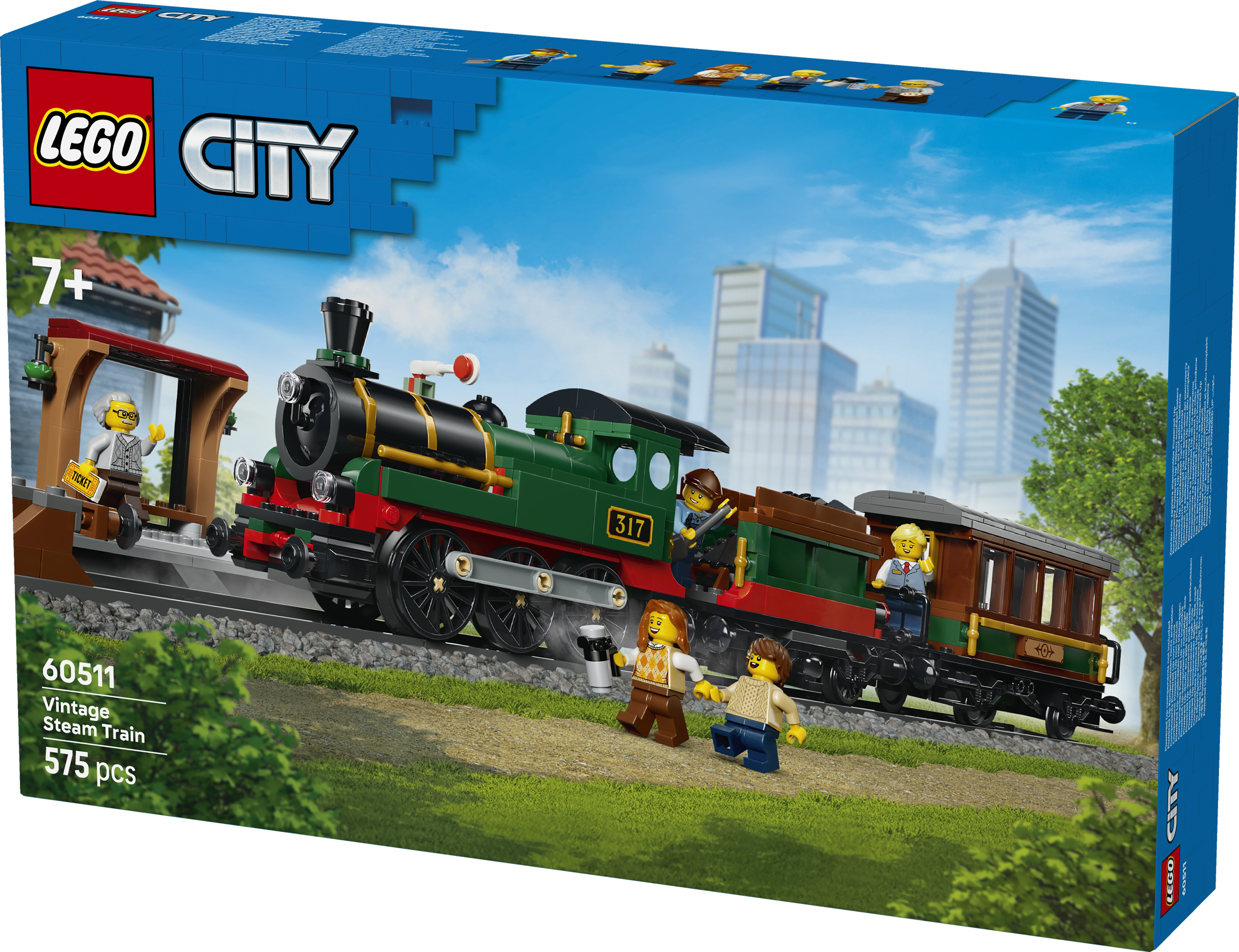LEGO City 60511 Vintage Steam Train V29 7+