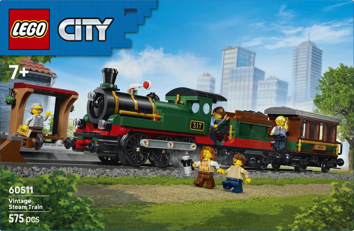 LEGO City 60511 Vintage Steam Train V29 7+