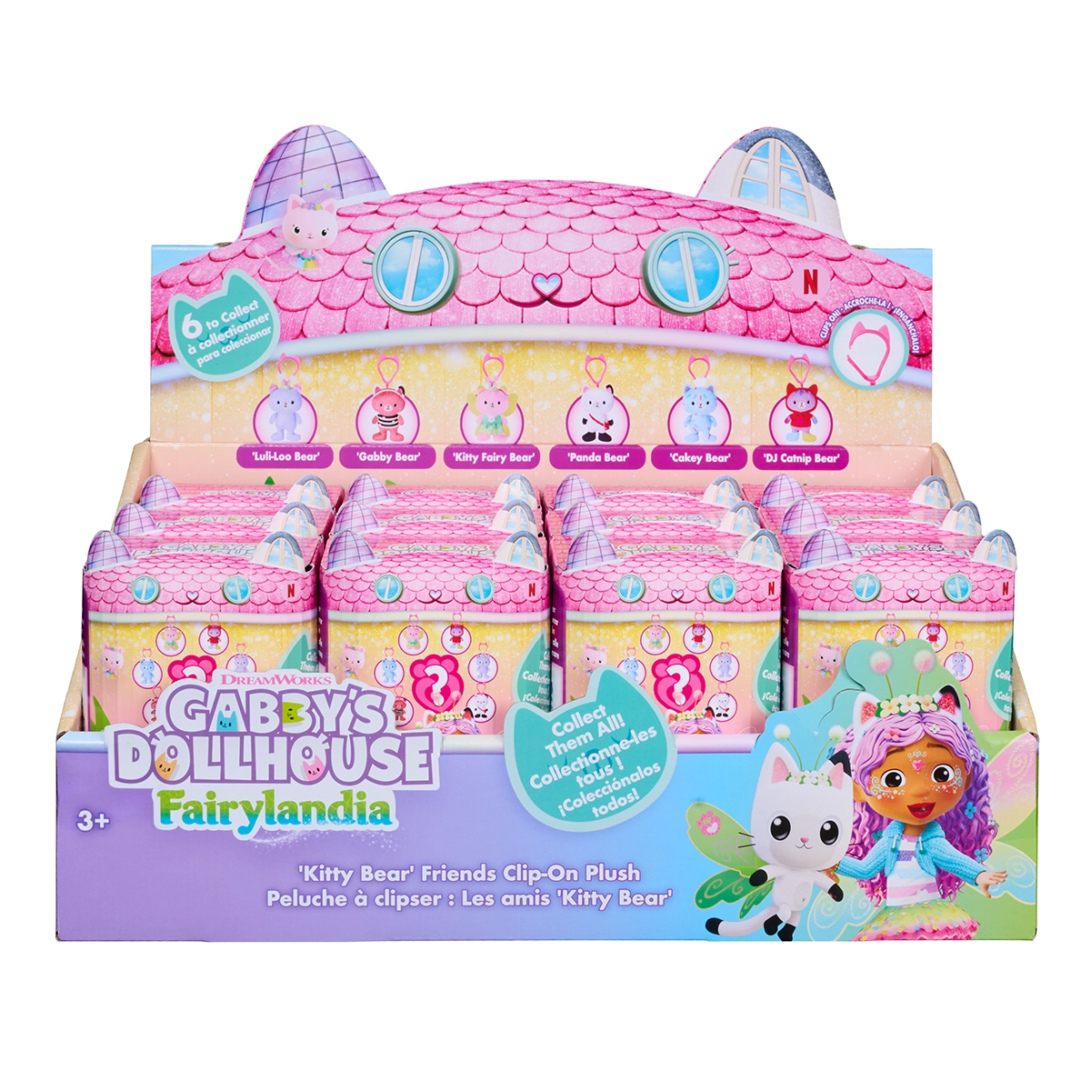 Gabby's DH Clip On Plush 3"KttyBearFrnds
