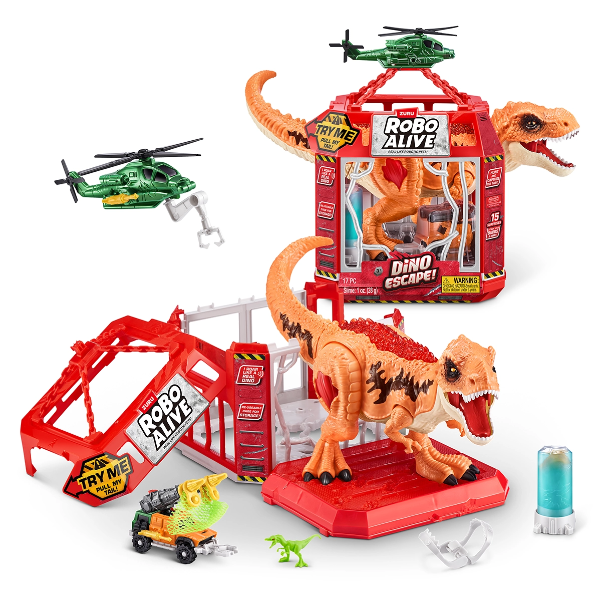 S001-ROBO ALIVE-DINO ESCAPE-SERIES 1-DINO PLAYSET
