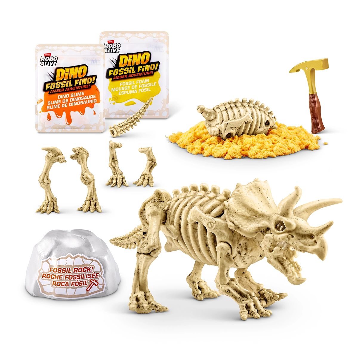S001-ROBO ALIVE-DINO FOSSIL FIND-AMBER ADVENTURE