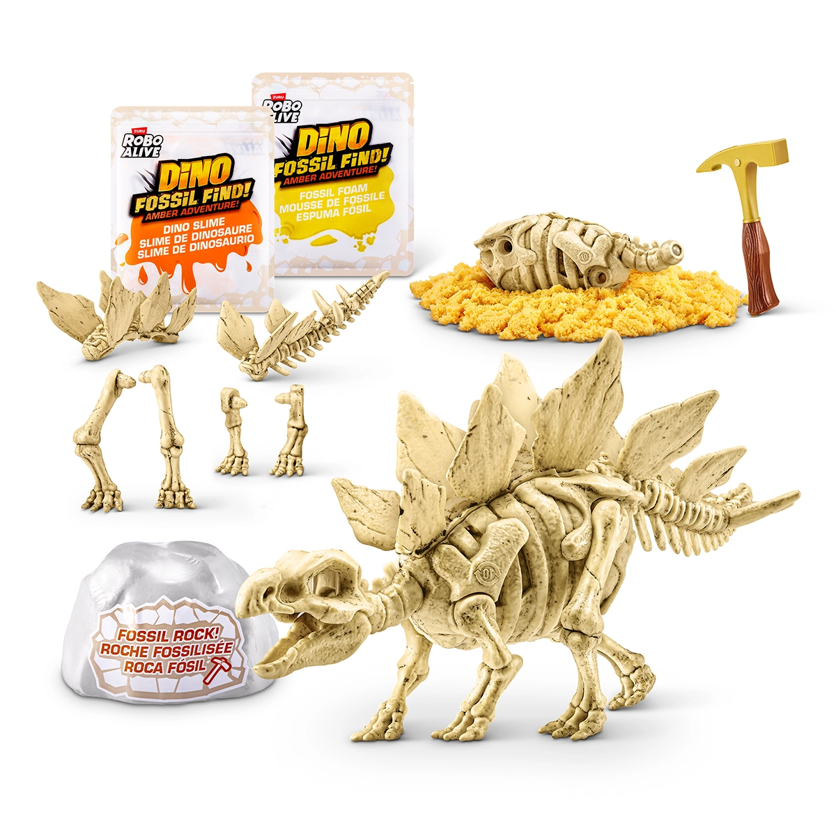S001-ROBO ALIVE-DINO FOSSIL FIND-AMBER ADVENTURE